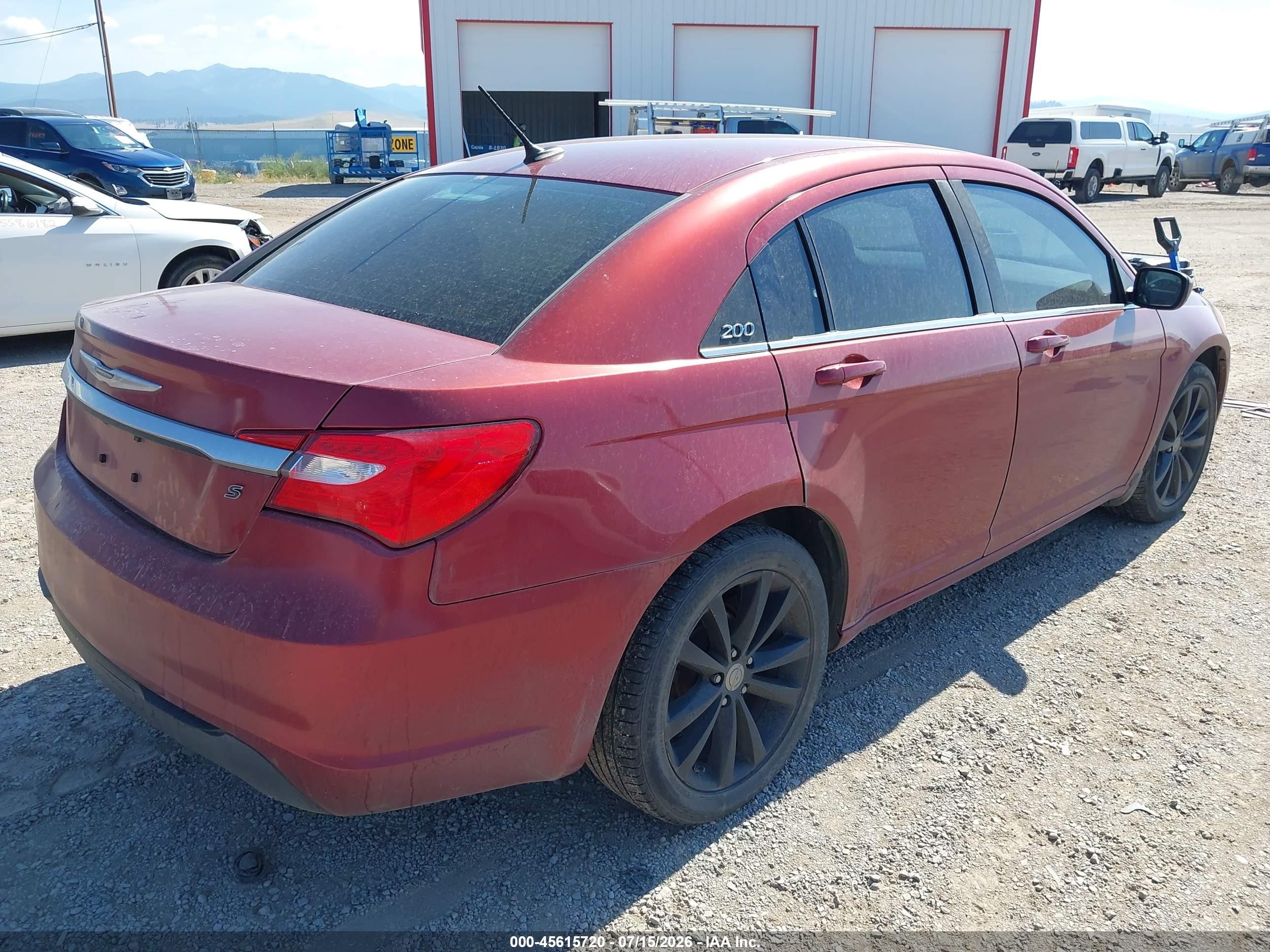 2014 Chrysler 200 Limited Красный vin: 1C3CCBCG8EN198950