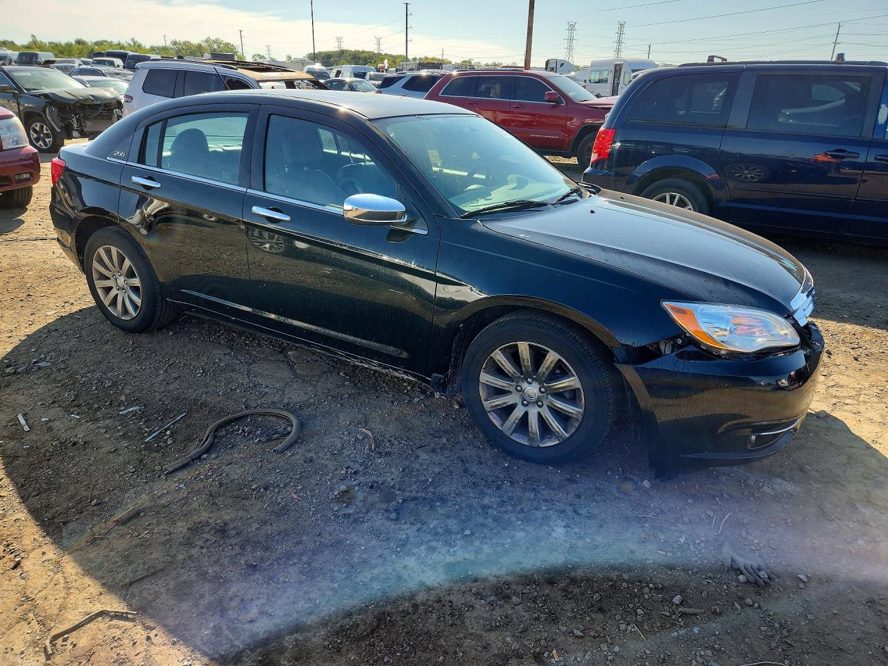 2013 Chrysler 200 Limited Black vin: 1C3CCBCG9DN501717