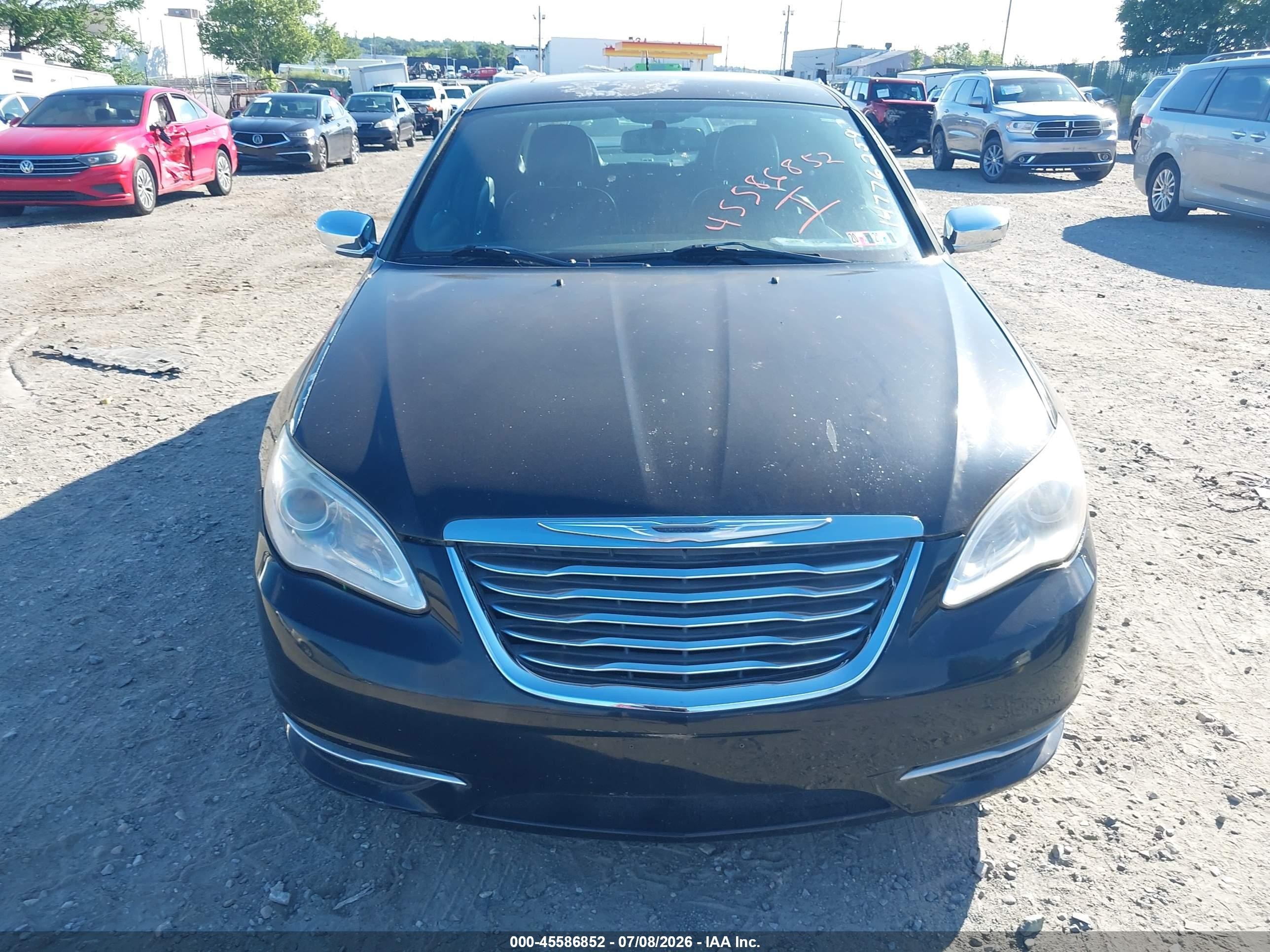 2013 Chrysler 200 Limited Black vin: 1C3CCBCG9DN507341