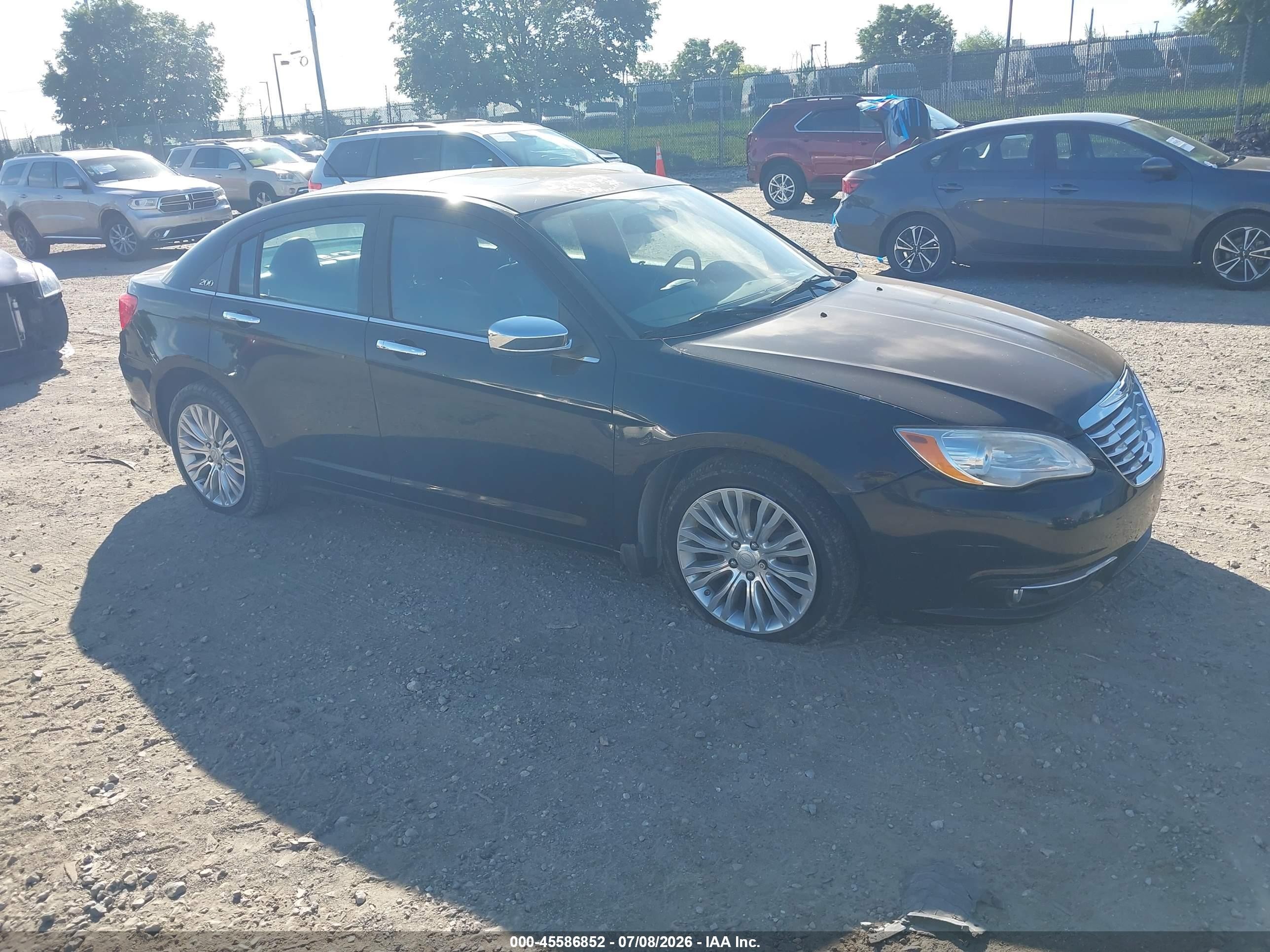 2013 Chrysler 200 Limited Black vin: 1C3CCBCG9DN507341