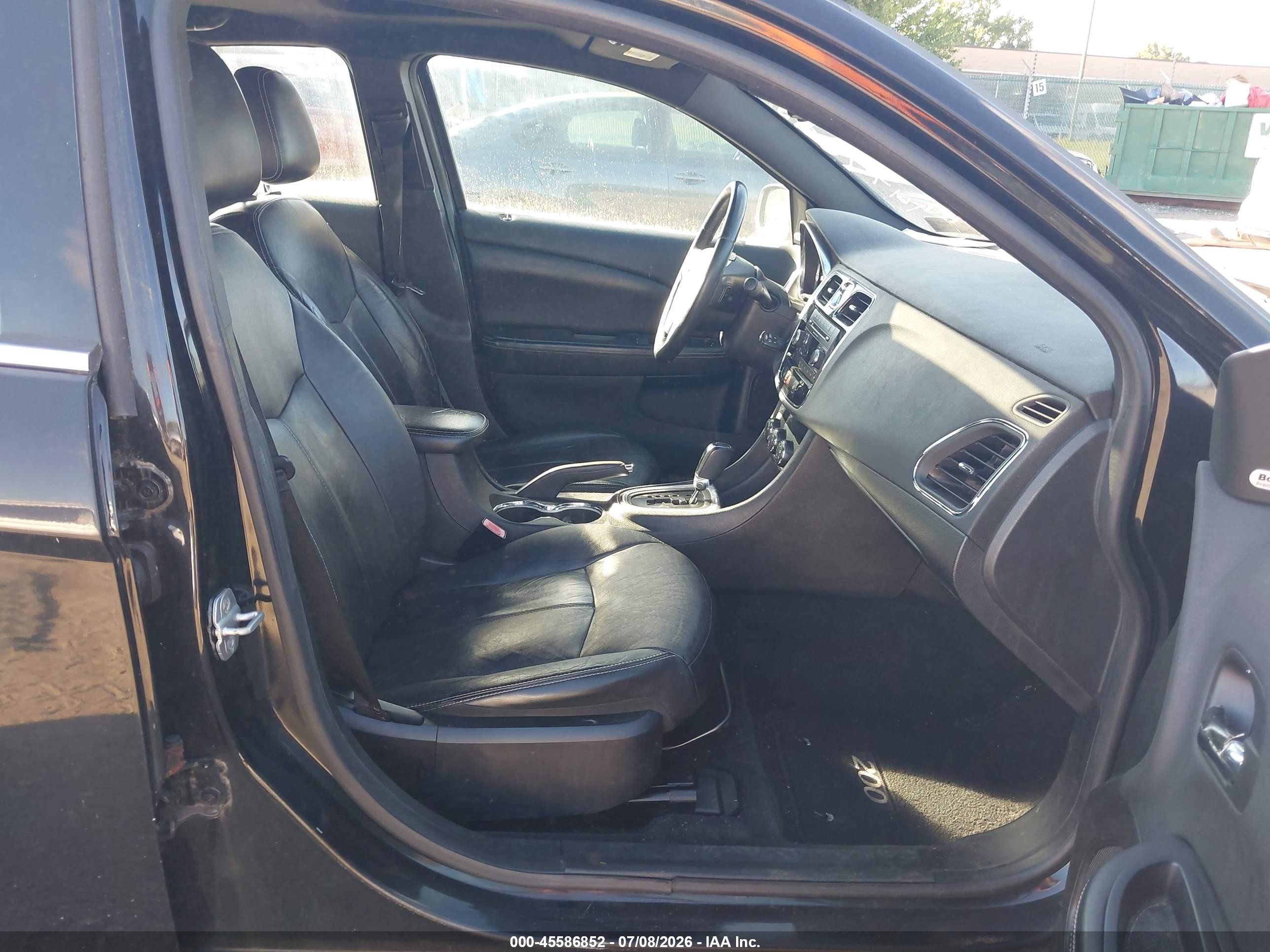 2013 Chrysler 200 Limited Black vin: 1C3CCBCG9DN507341