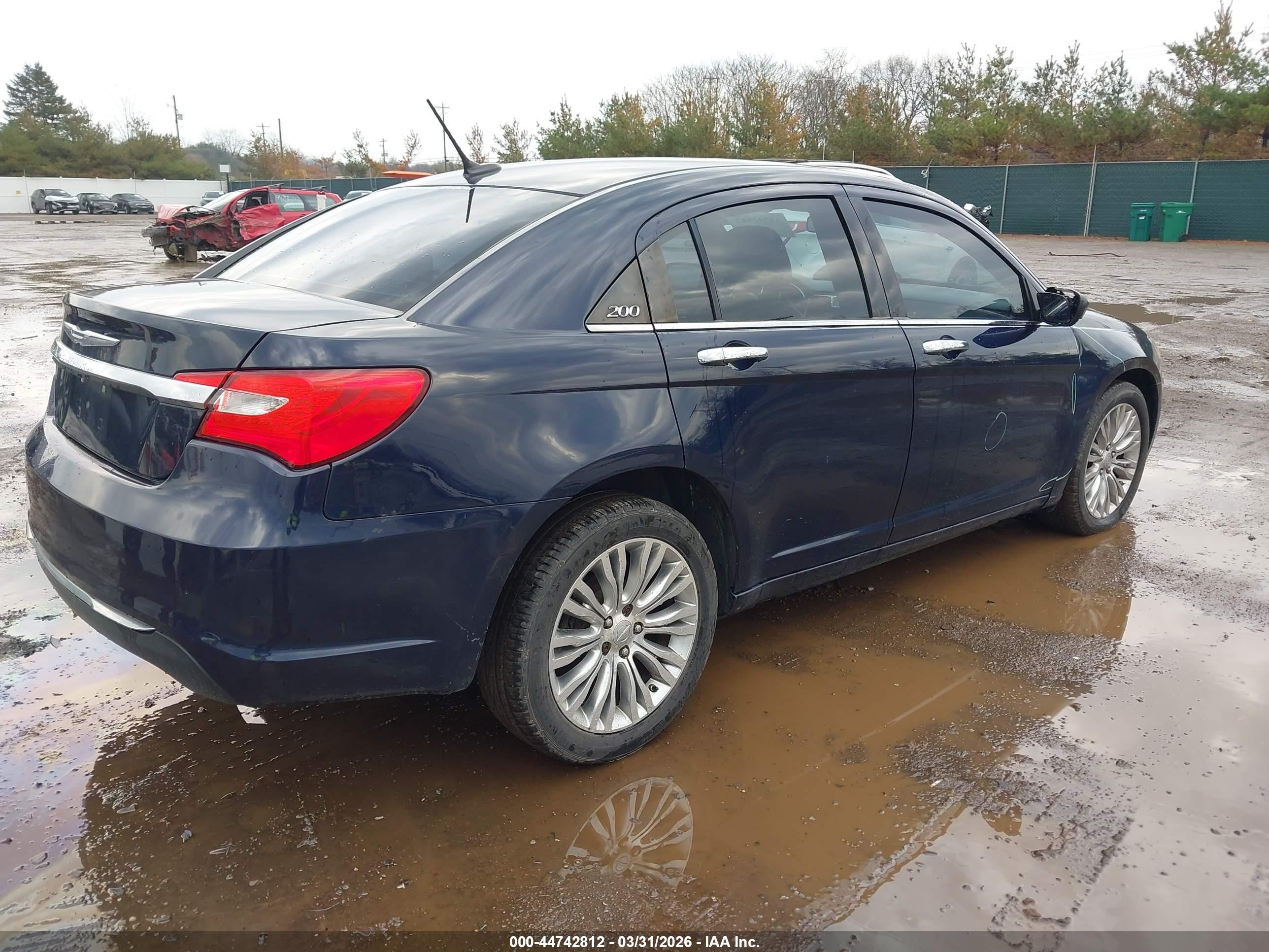 2013 Chrysler 200 Limited Navy vin: 1C3CCBCG9DN546530
