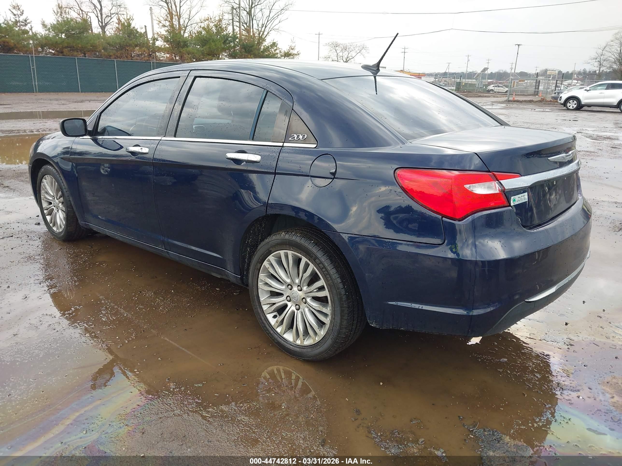 2013 Chrysler 200 Limited Navy vin: 1C3CCBCG9DN546530