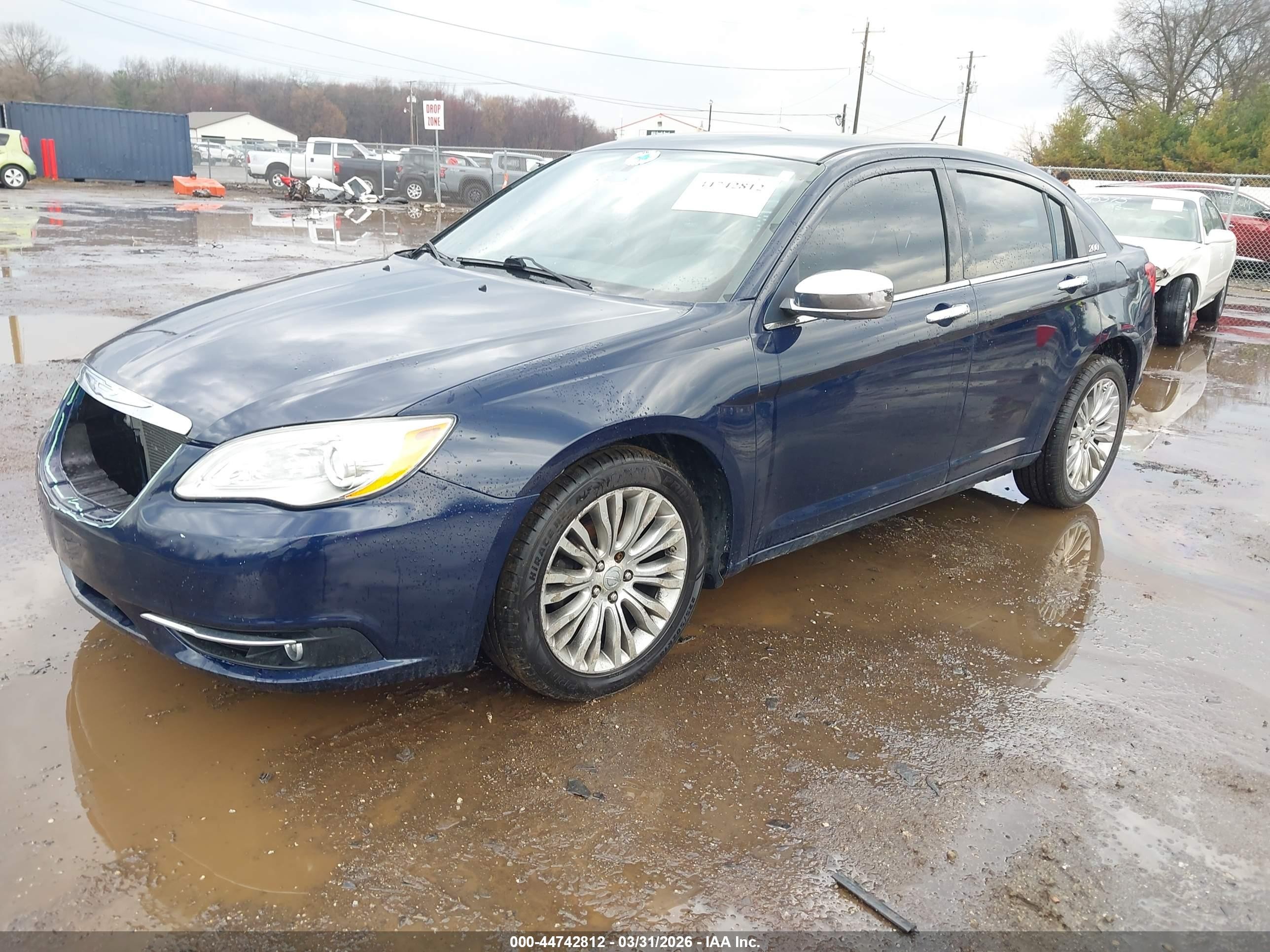 2013 Chrysler 200 Limited Navy vin: 1C3CCBCG9DN546530