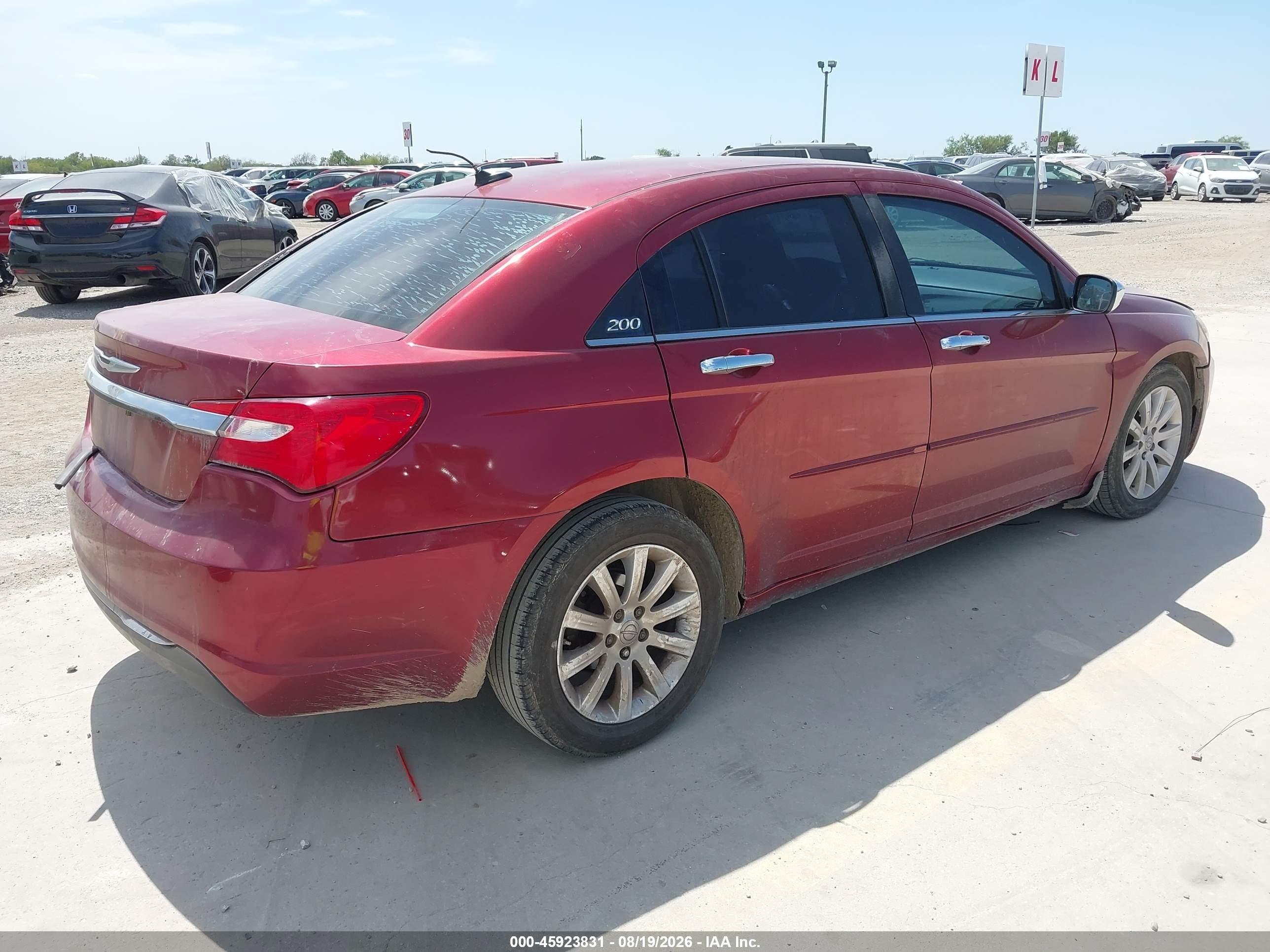 2014 Chrysler 200 Limited Maroon vin: 1C3CCBCG9EN157002
