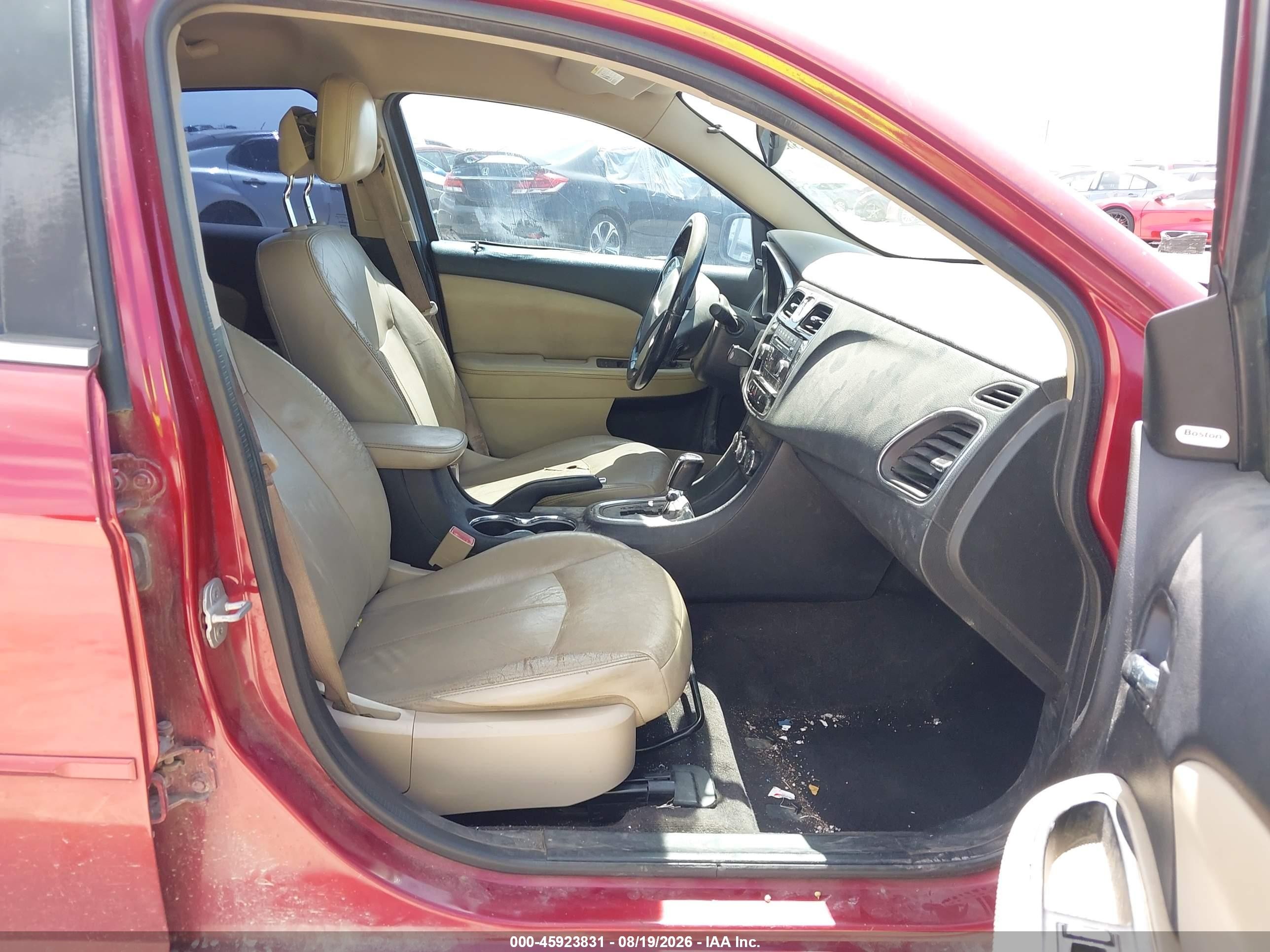 2014 Chrysler 200 Limited Maroon vin: 1C3CCBCG9EN157002