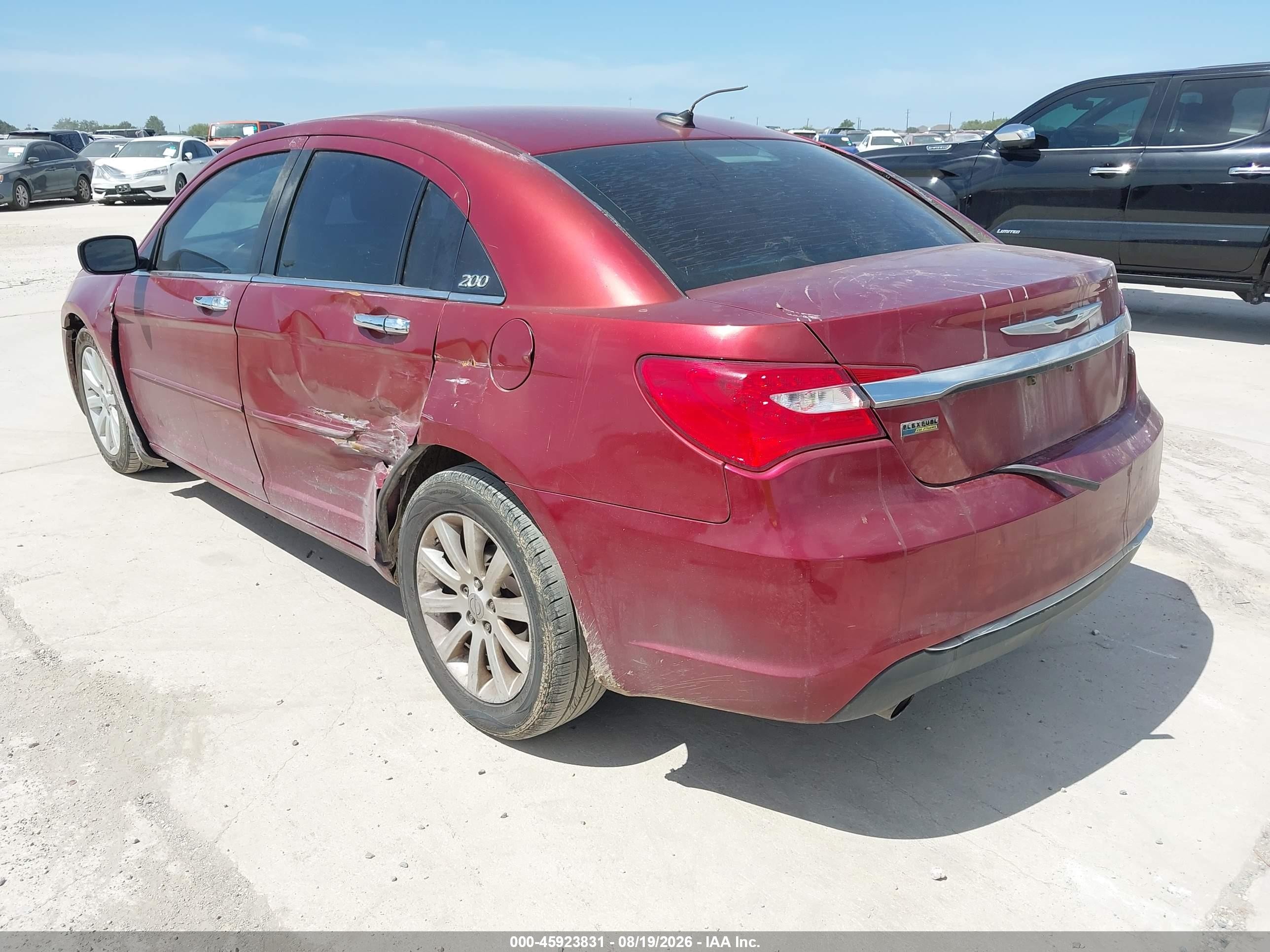 2014 Chrysler 200 Limited Maroon vin: 1C3CCBCG9EN157002
