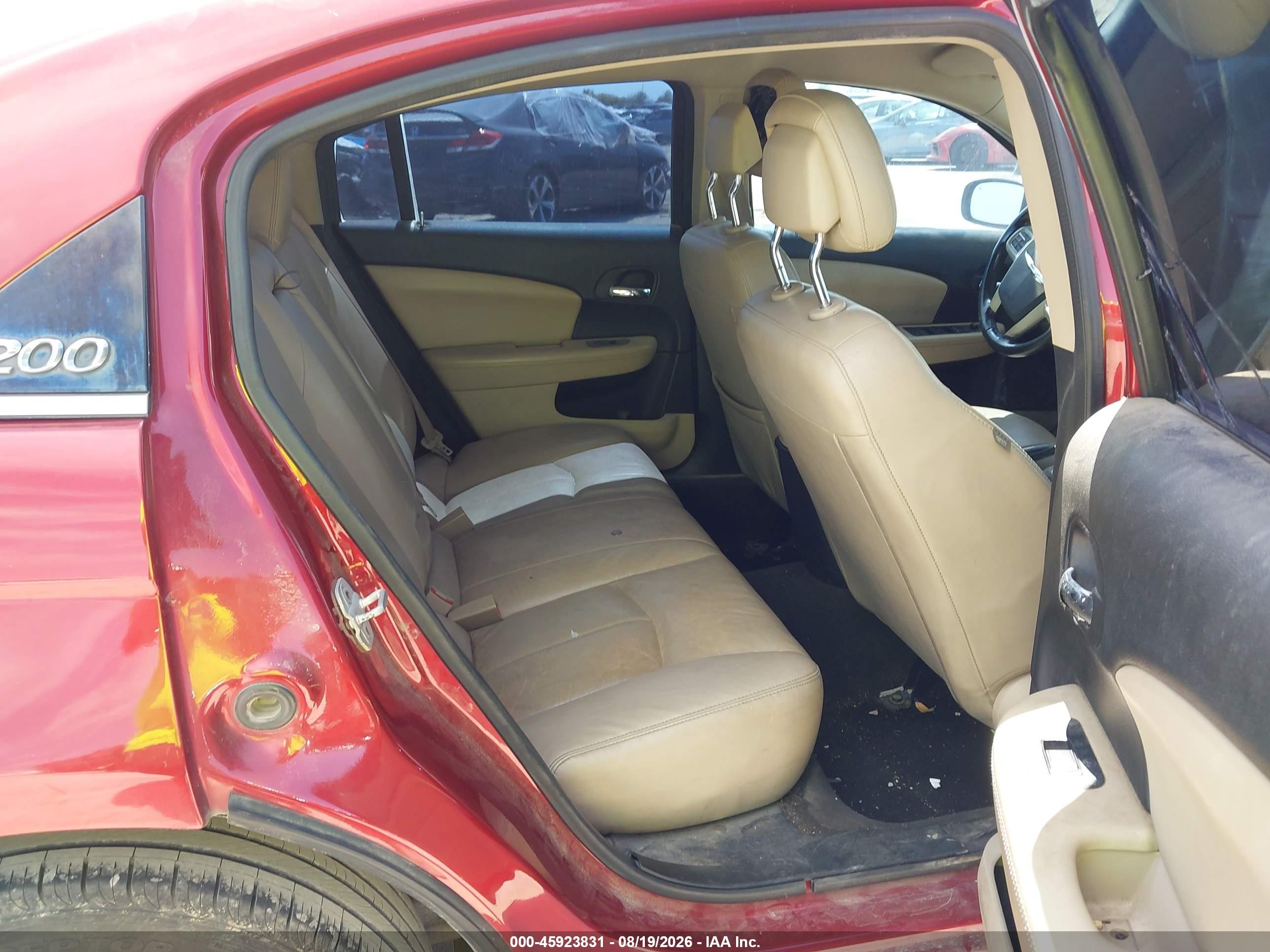 2014 Chrysler 200 Limited Maroon vin: 1C3CCBCG9EN157002
