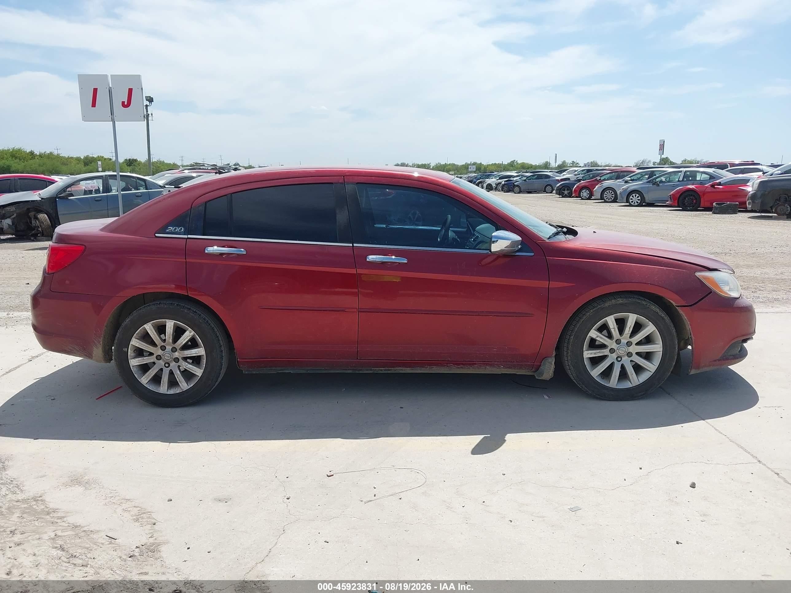 2014 Chrysler 200 Limited Maroon vin: 1C3CCBCG9EN157002