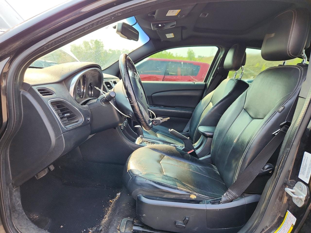 2012 Chrysler 200 Limited Black vin: 1C3CCBCGXCN168409