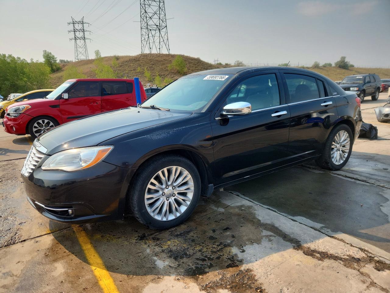 2012 Chrysler 200 Limited Black vin: 1C3CCBCGXCN168409