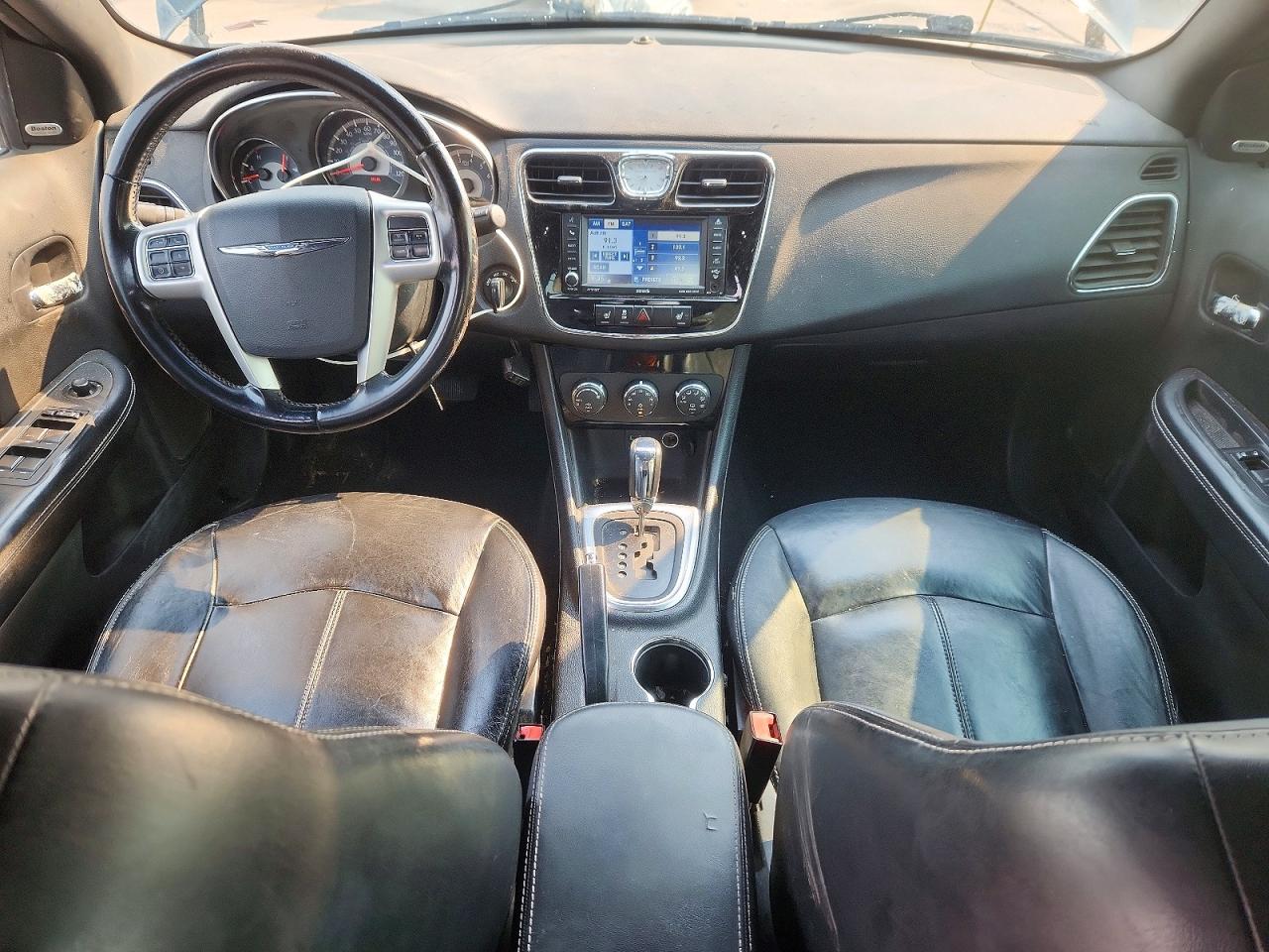 2012 Chrysler 200 Limited Black vin: 1C3CCBCGXCN168409