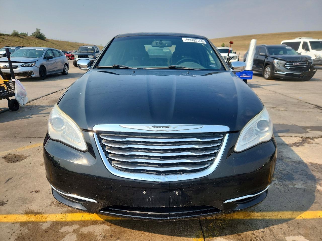 2012 Chrysler 200 Limited Black vin: 1C3CCBCGXCN168409