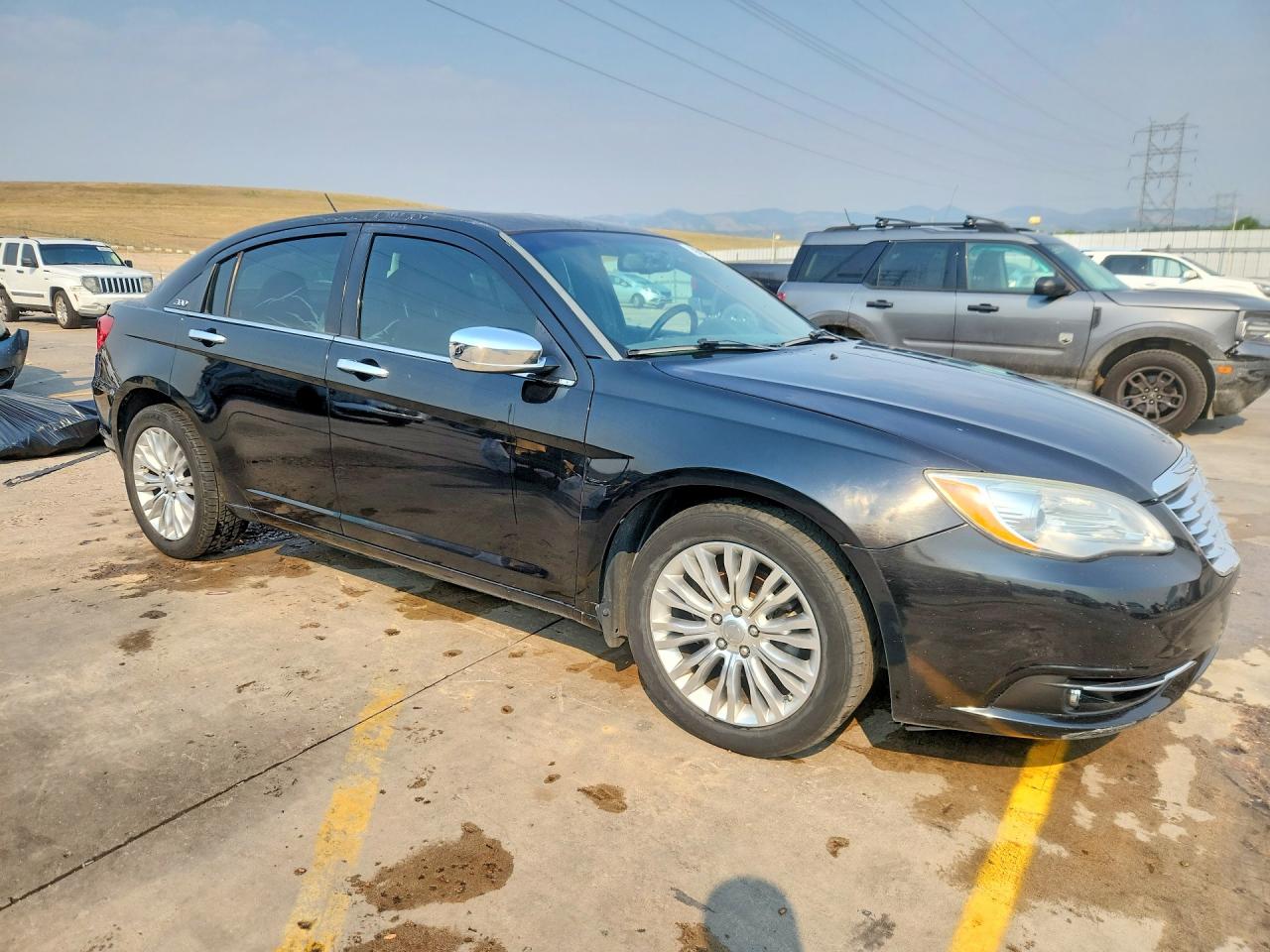 2012 Chrysler 200 Limited Black vin: 1C3CCBCGXCN168409