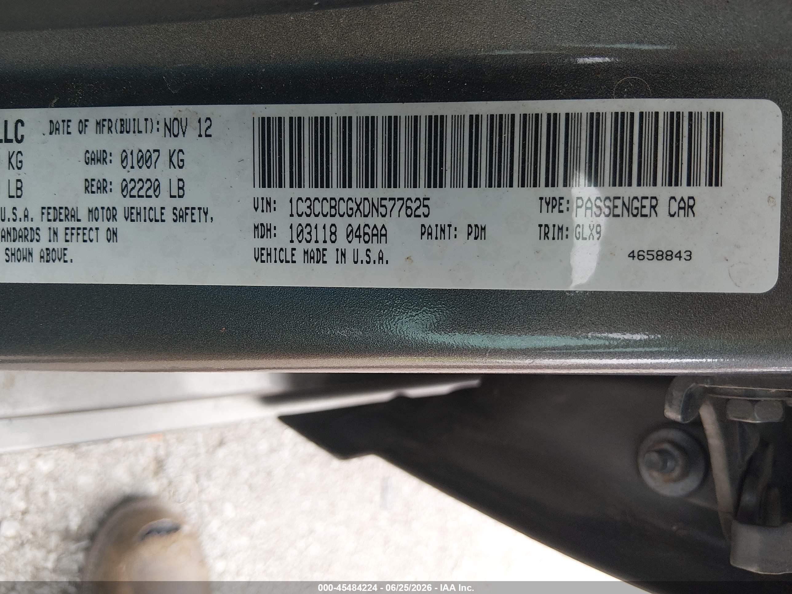 2013 Chrysler 200 Limited Silver vin: 1C3CCBCGXDN577625