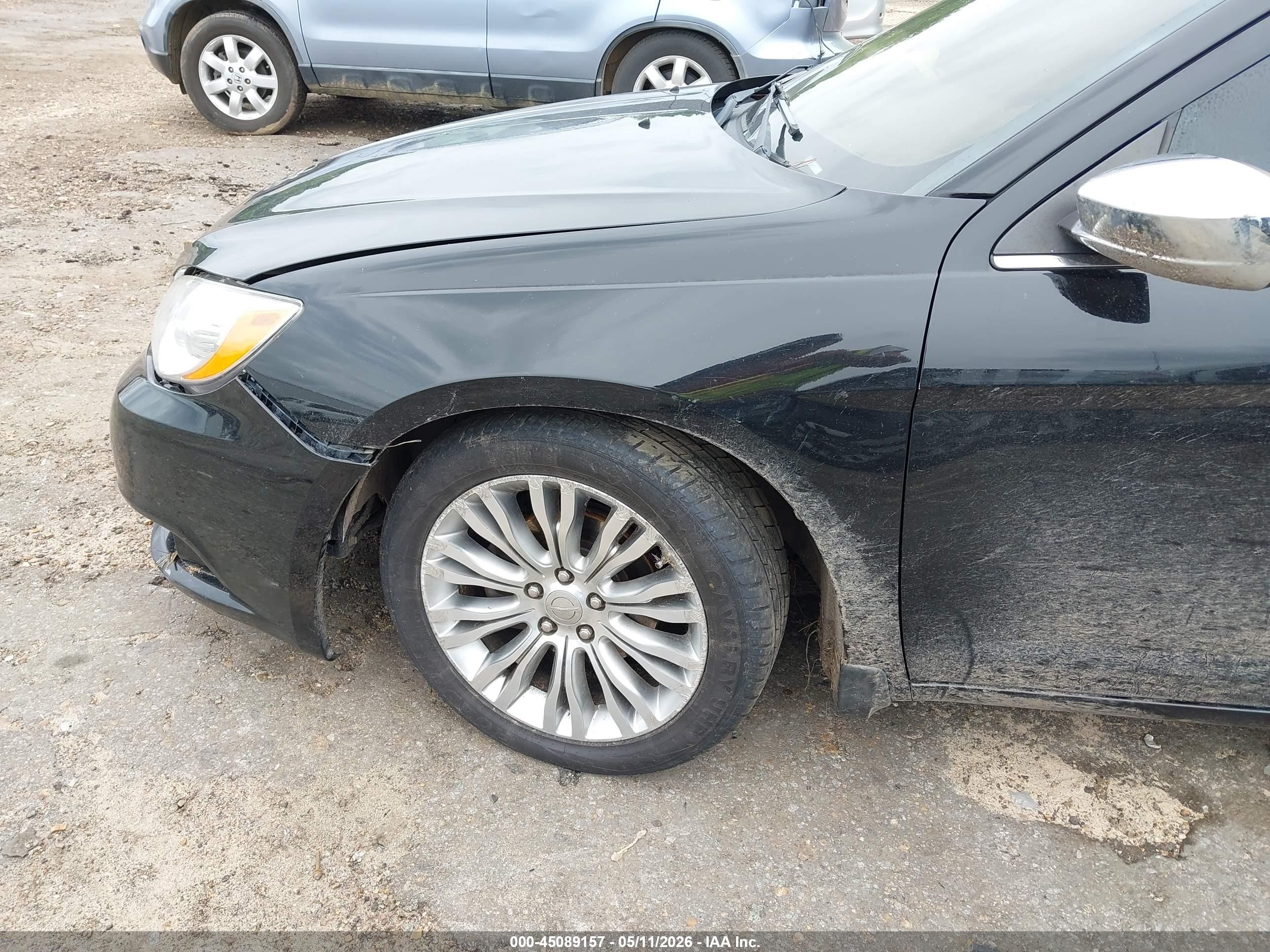 2013 Chrysler 200 Limited Black vin: 1C3CCBCGXDN592450
