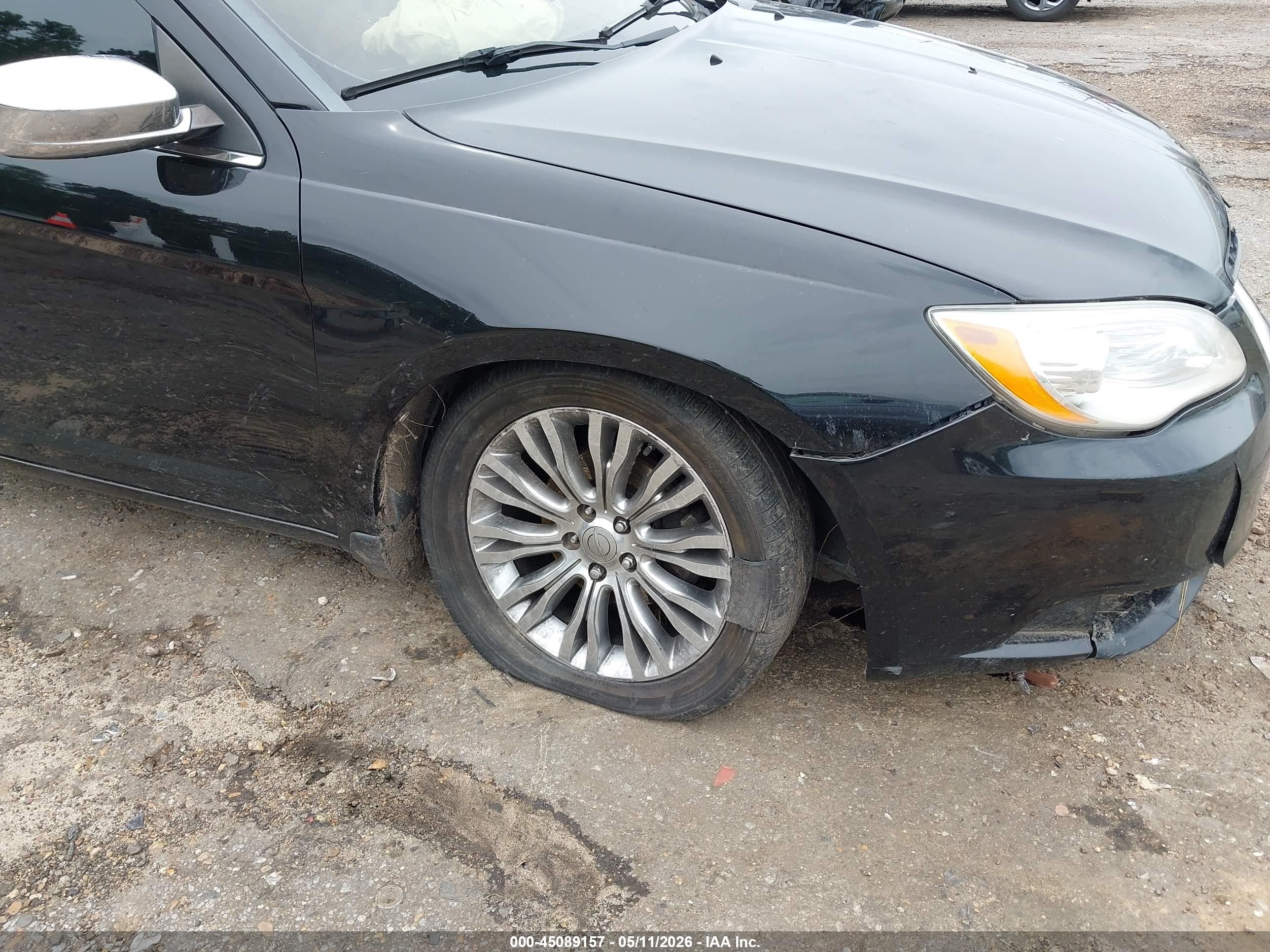 2013 Chrysler 200 Limited Black vin: 1C3CCBCGXDN592450