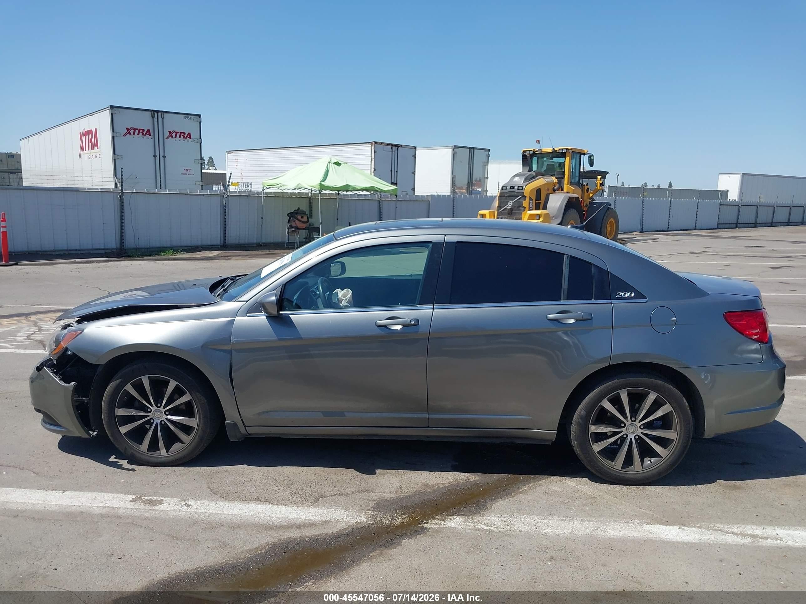 2012 Chrysler 200 S Gray vin: 1C3CCBHG0CN305107