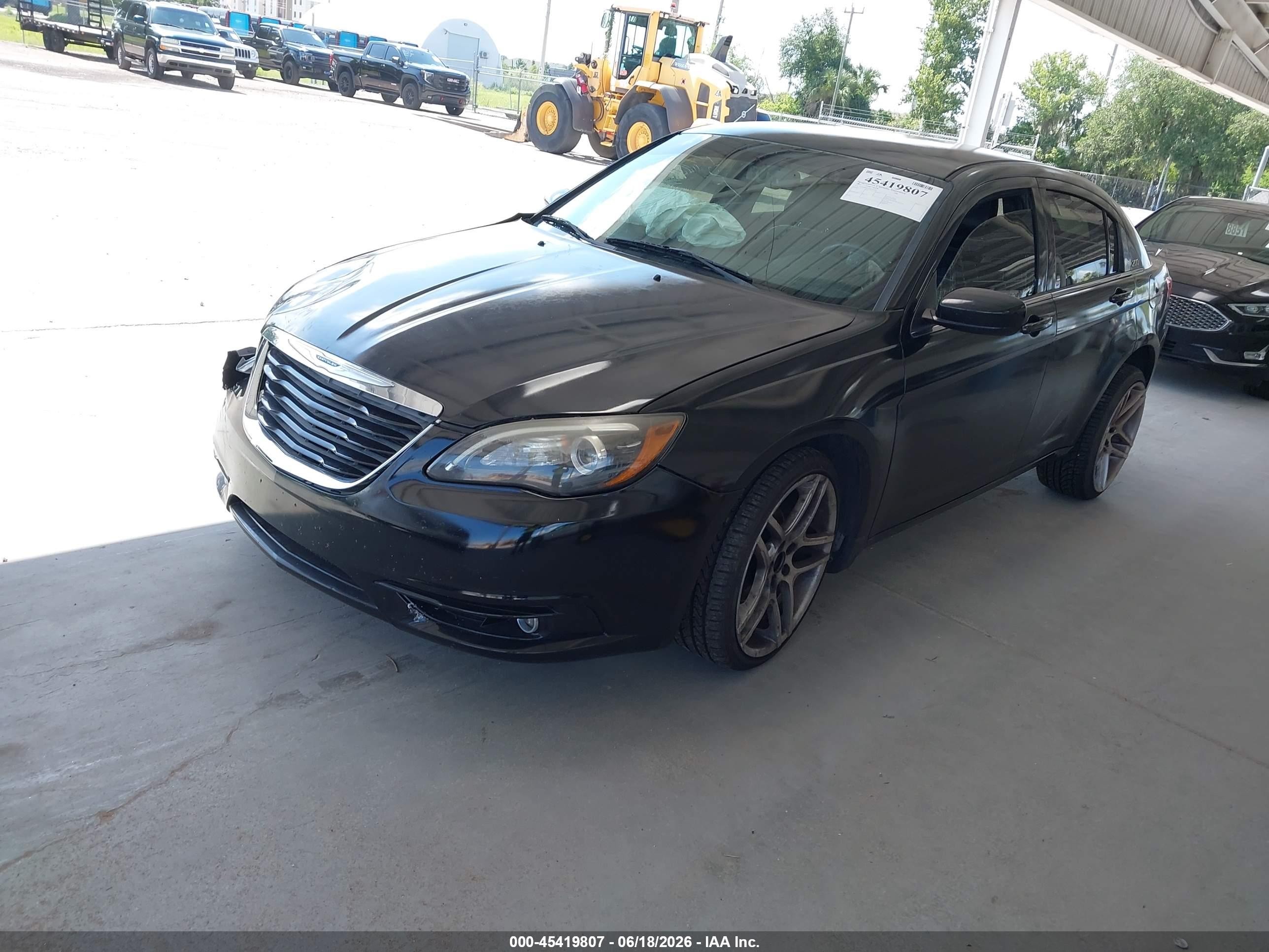 2012 Chrysler 200 S Black vin: 1C3CCBHG7CN306223