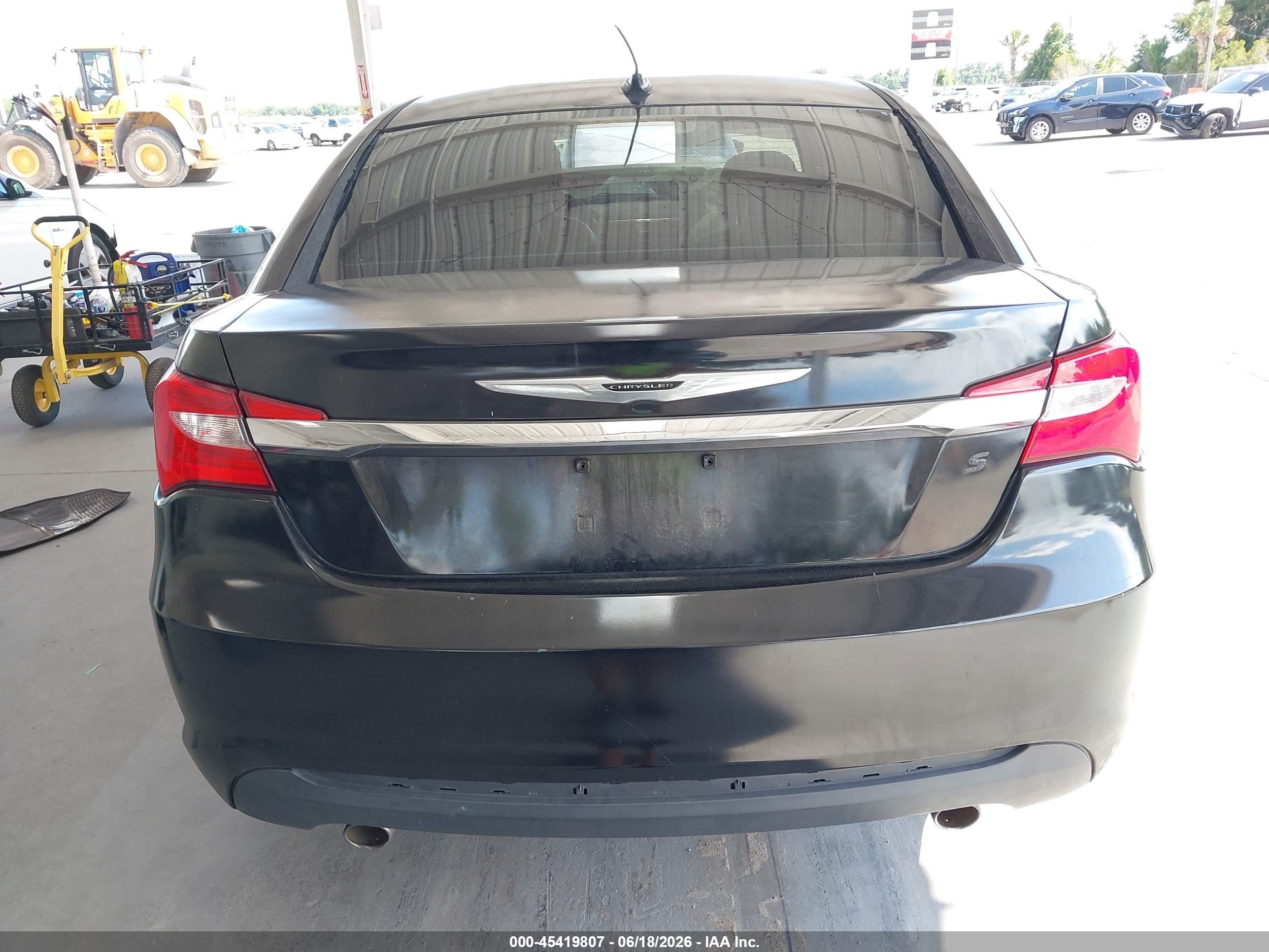 2012 Chrysler 200 S Black vin: 1C3CCBHG7CN306223