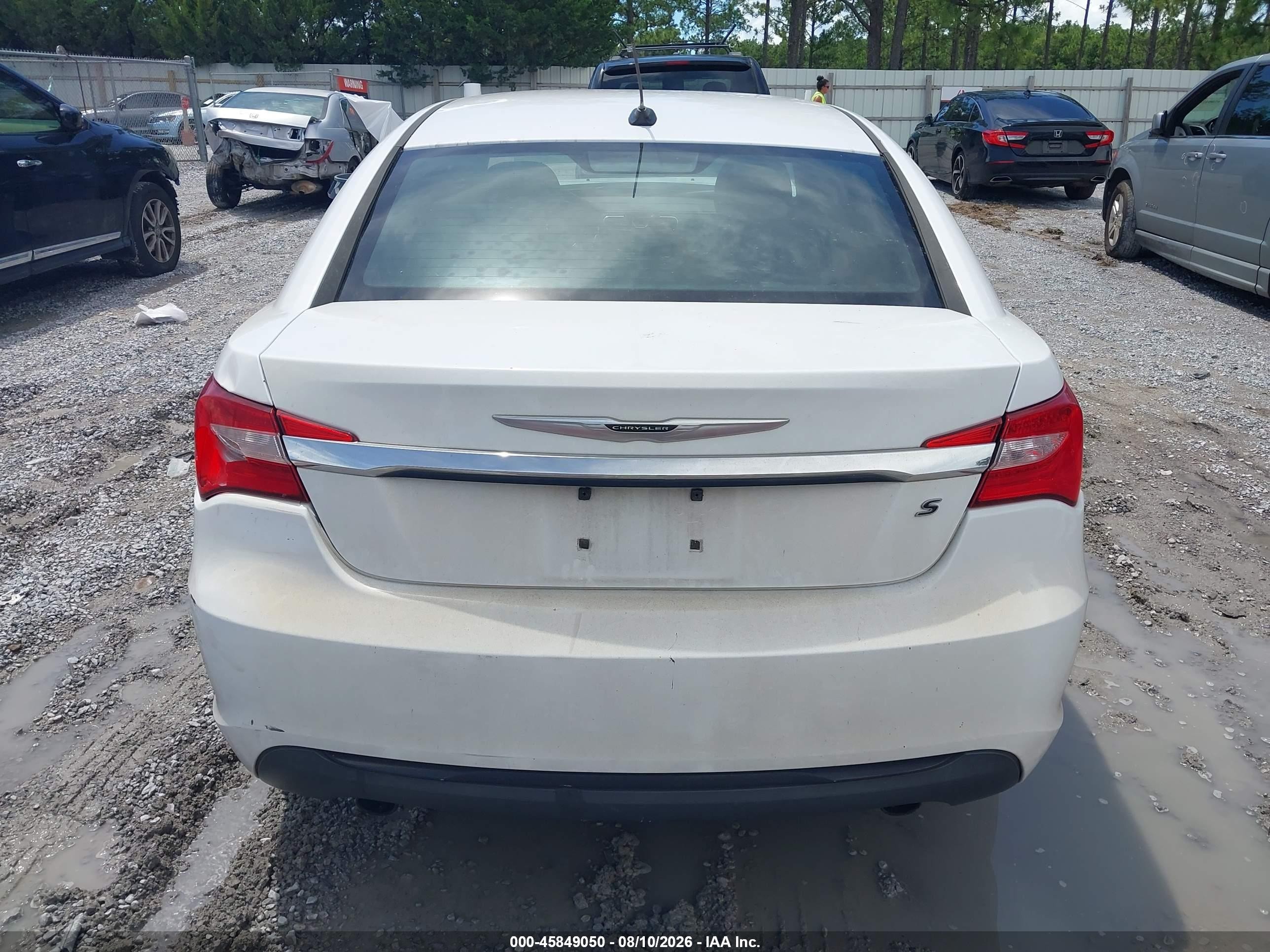 2012 Chrysler 200 S White vin: 1C3CCBHG8CN305758