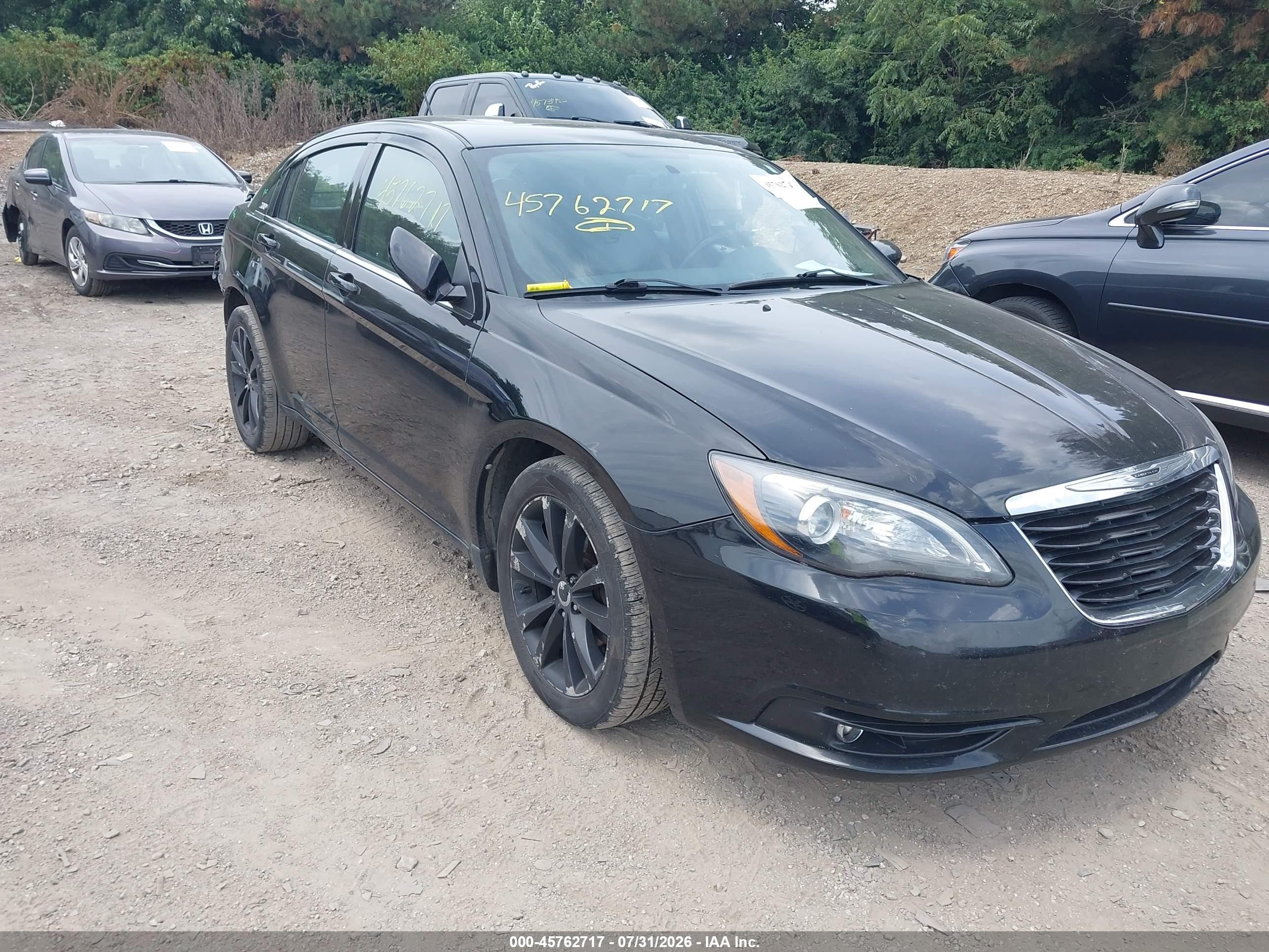 2012 Chrysler 200 S Black vin: 1C3CCBHGXCN305423