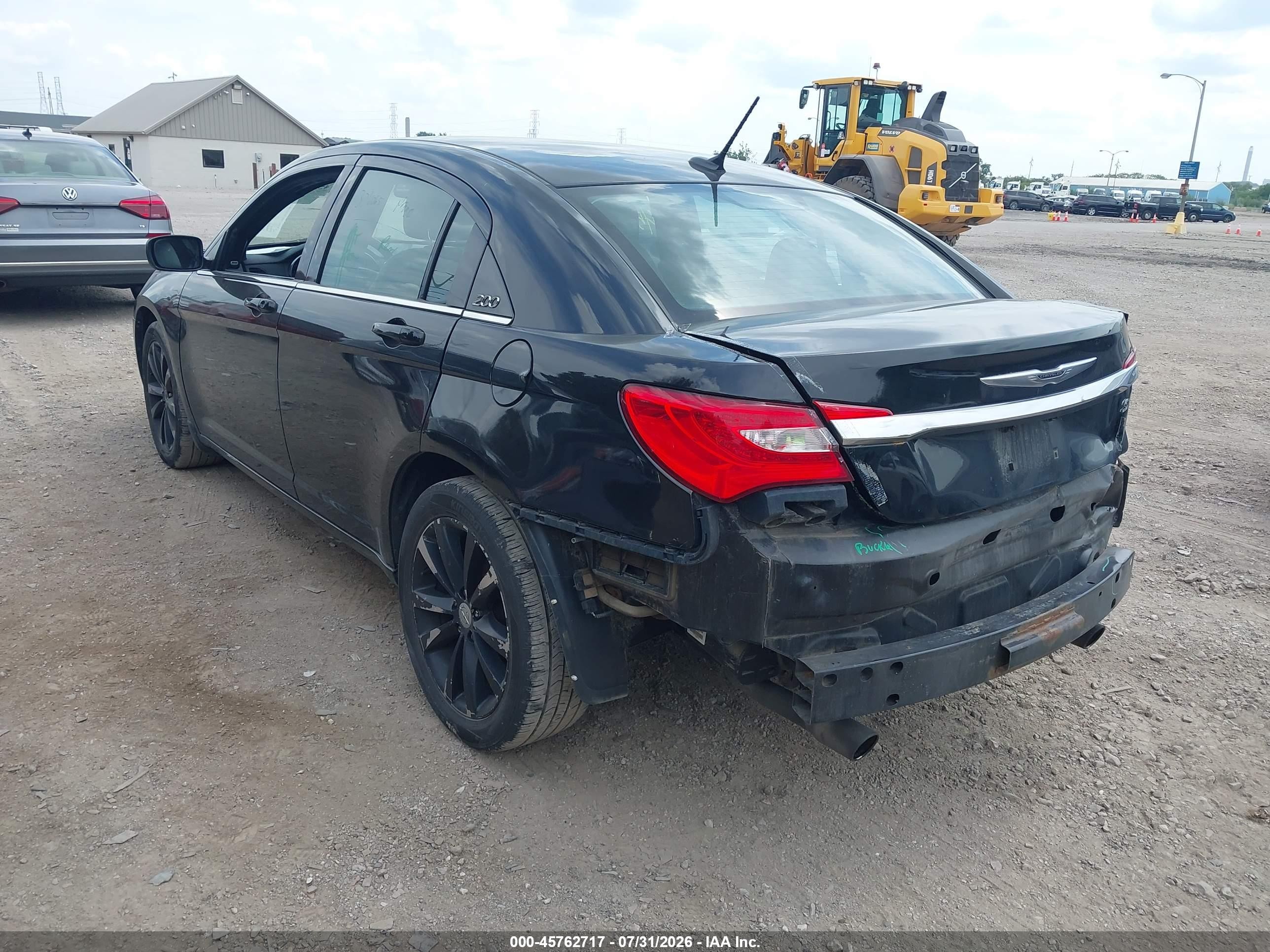 2012 Chrysler 200 S Черный vin: 1C3CCBHGXCN305423