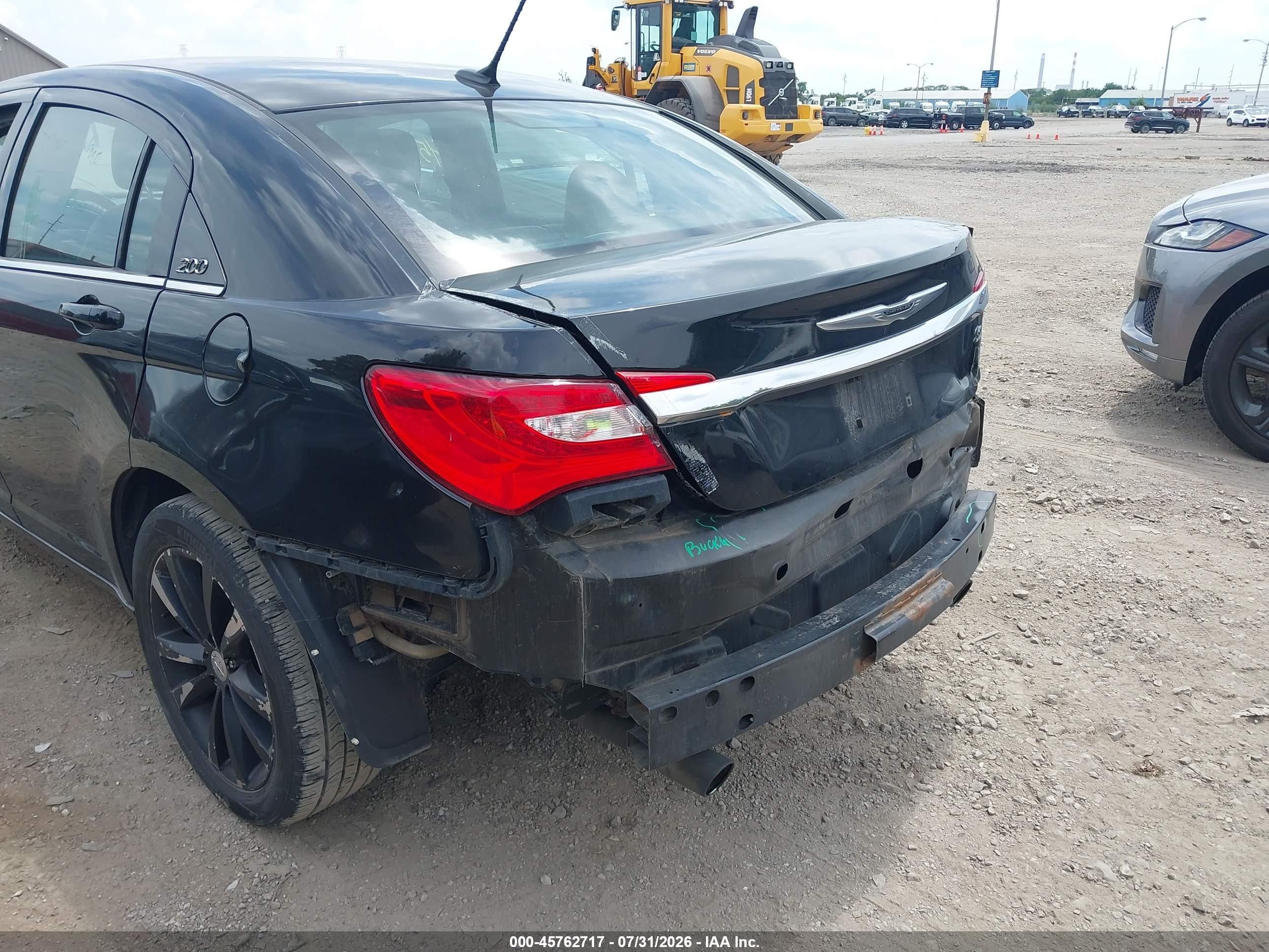 2012 Chrysler 200 S Черный vin: 1C3CCBHGXCN305423