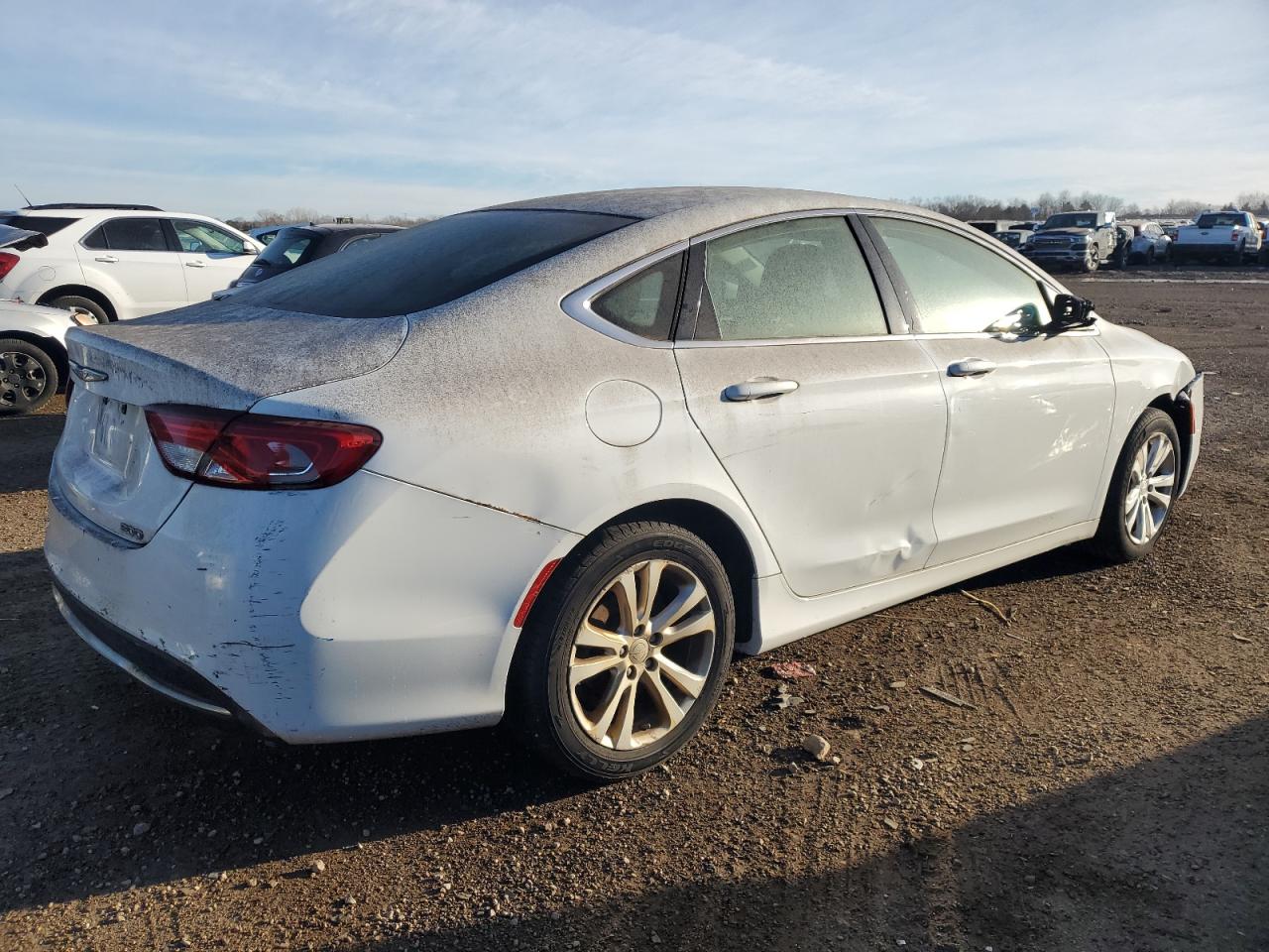 2015 Chrysler 200 Limited White vin: 1C3CCCAB0FN502030