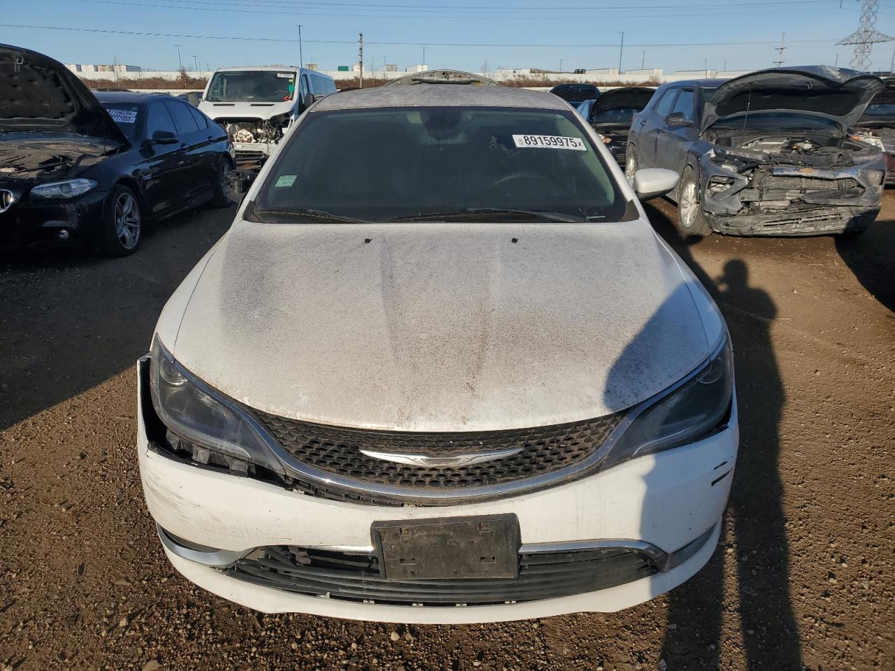 2015 Chrysler 200 Limited White vin: 1C3CCCAB0FN502030