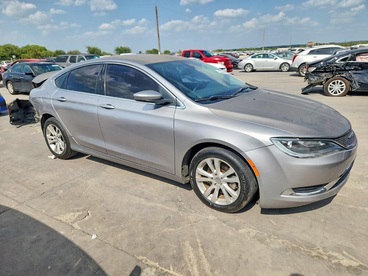 2015 Chrysler 200 Limited Gray vin: 1C3CCCAB0FN502335