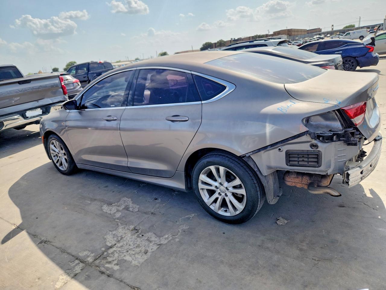 2015 Chrysler 200 Limited Gray vin: 1C3CCCAB0FN502335