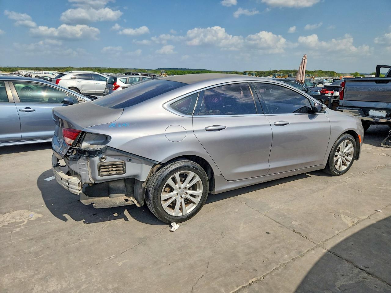2015 Chrysler 200 Limited Gray vin: 1C3CCCAB0FN502335