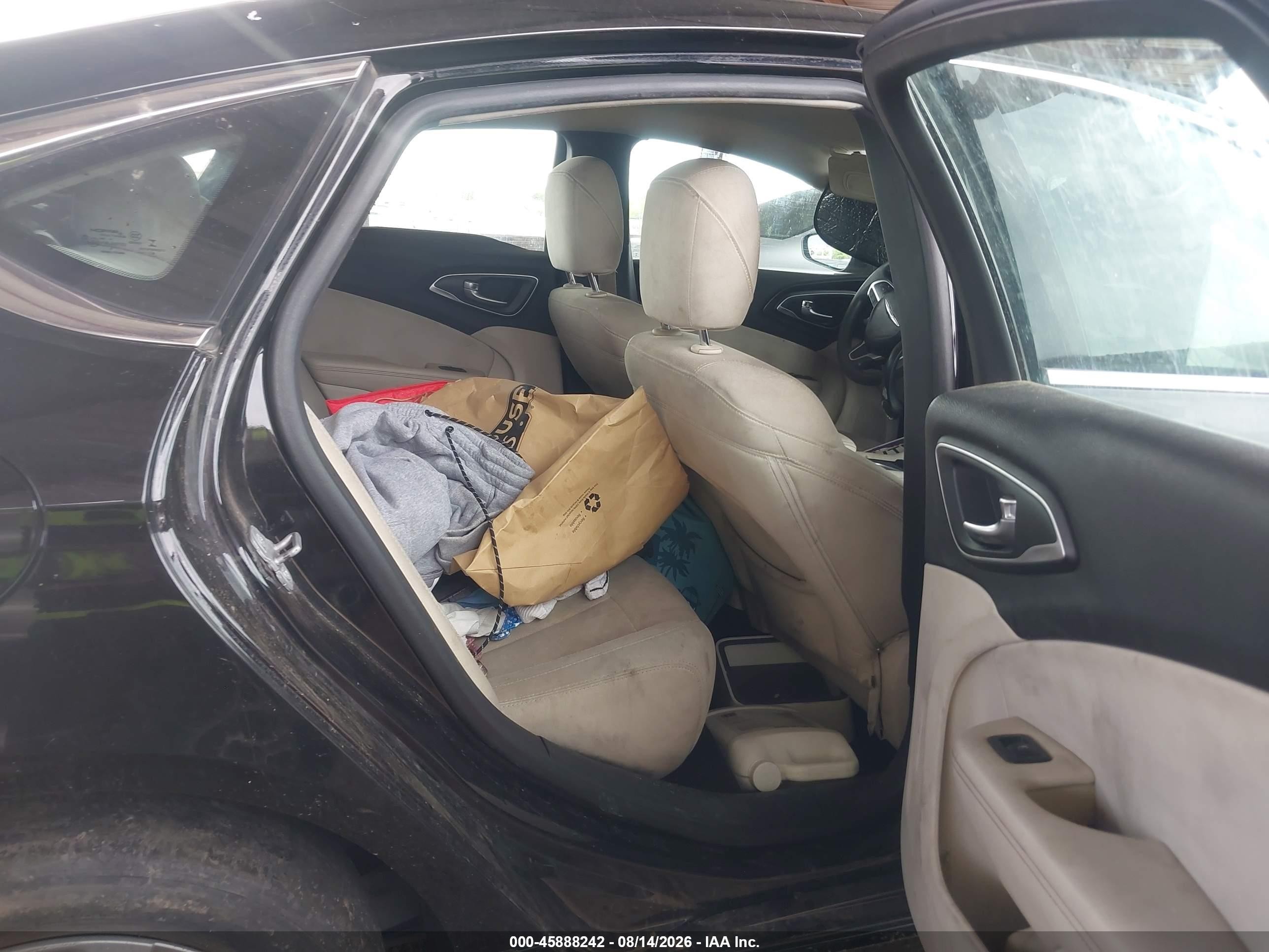 2015 Chrysler 200 Limited Black vin: 1C3CCCAB0FN503307
