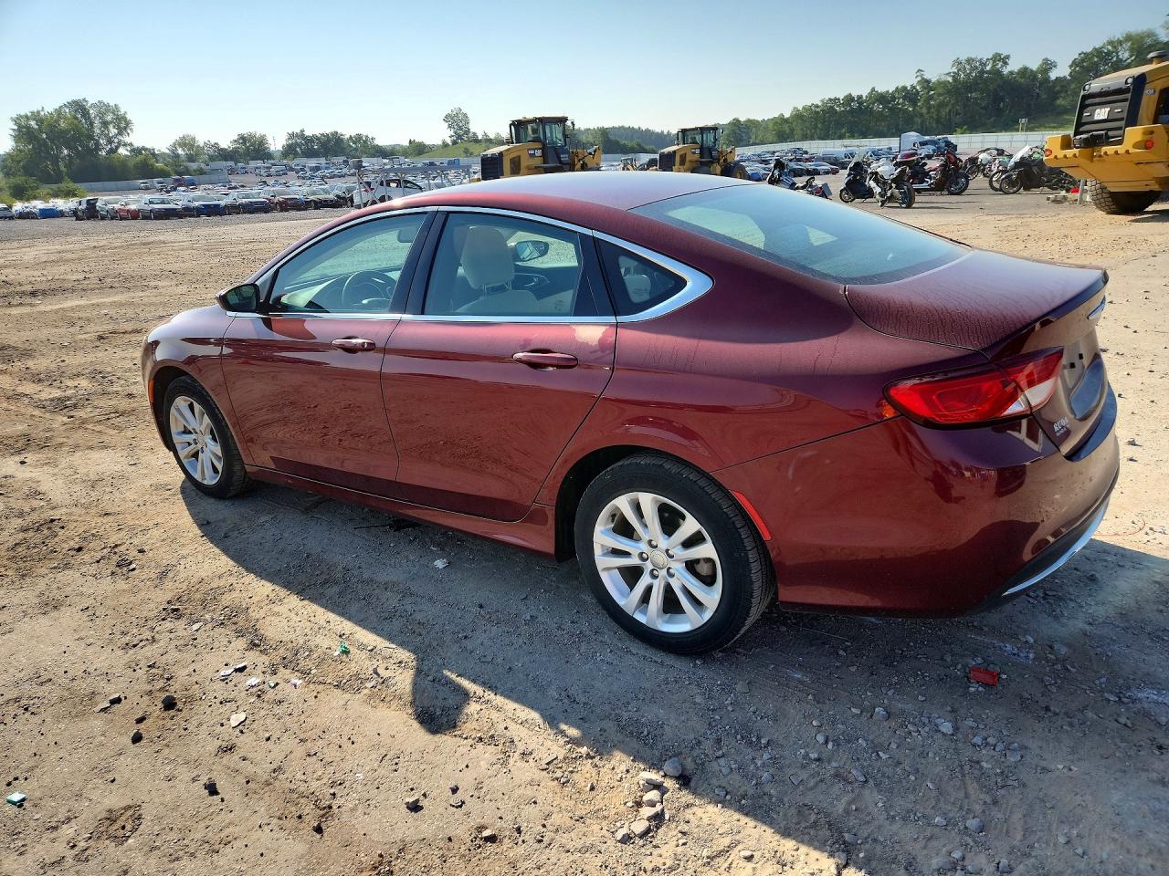 2015 Chrysler 200 Limited Red vin: 1C3CCCAB0FN521063