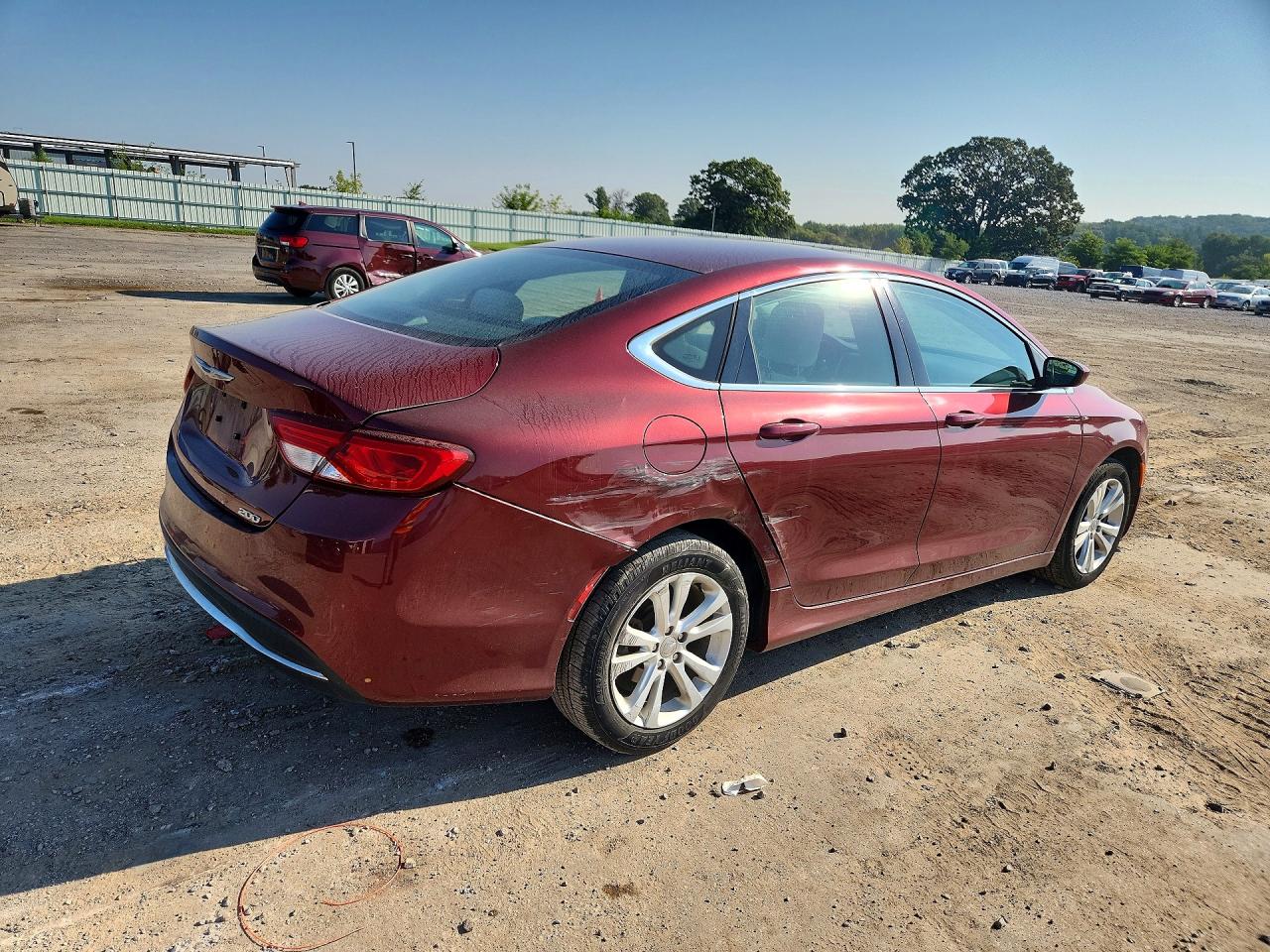 2015 Chrysler 200 Limited Red vin: 1C3CCCAB0FN521063