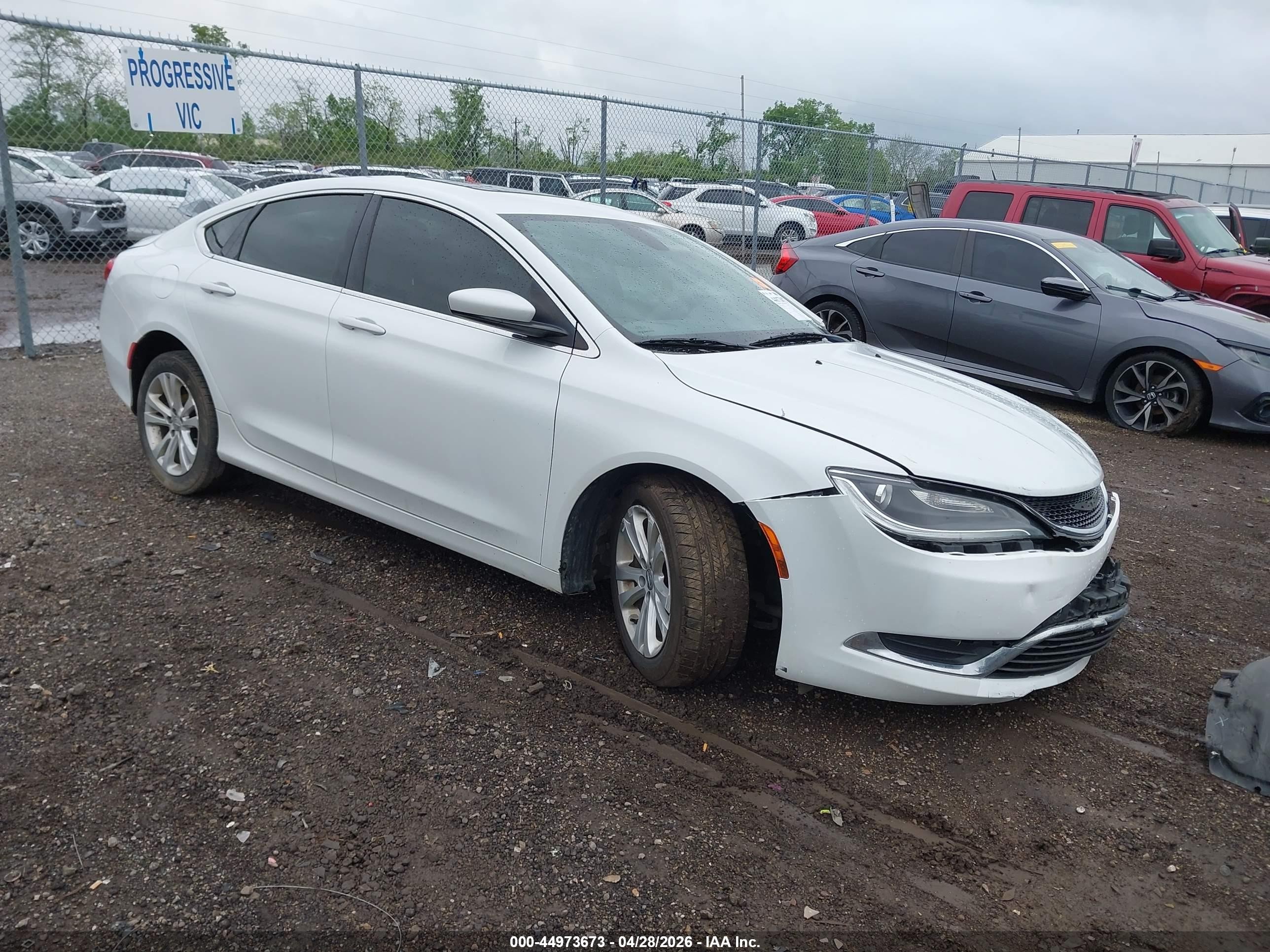 2015 Chrysler 200 Limited Белый vin: 1C3CCCAB0FN555102