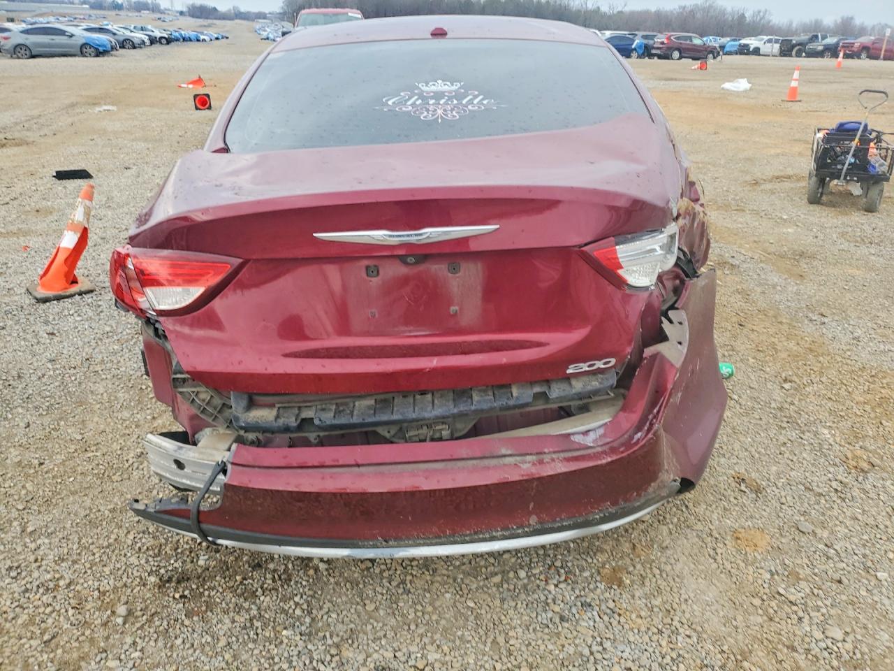 2015 Chrysler 200 Limited Burgundy vin: 1C3CCCAB0FN563748