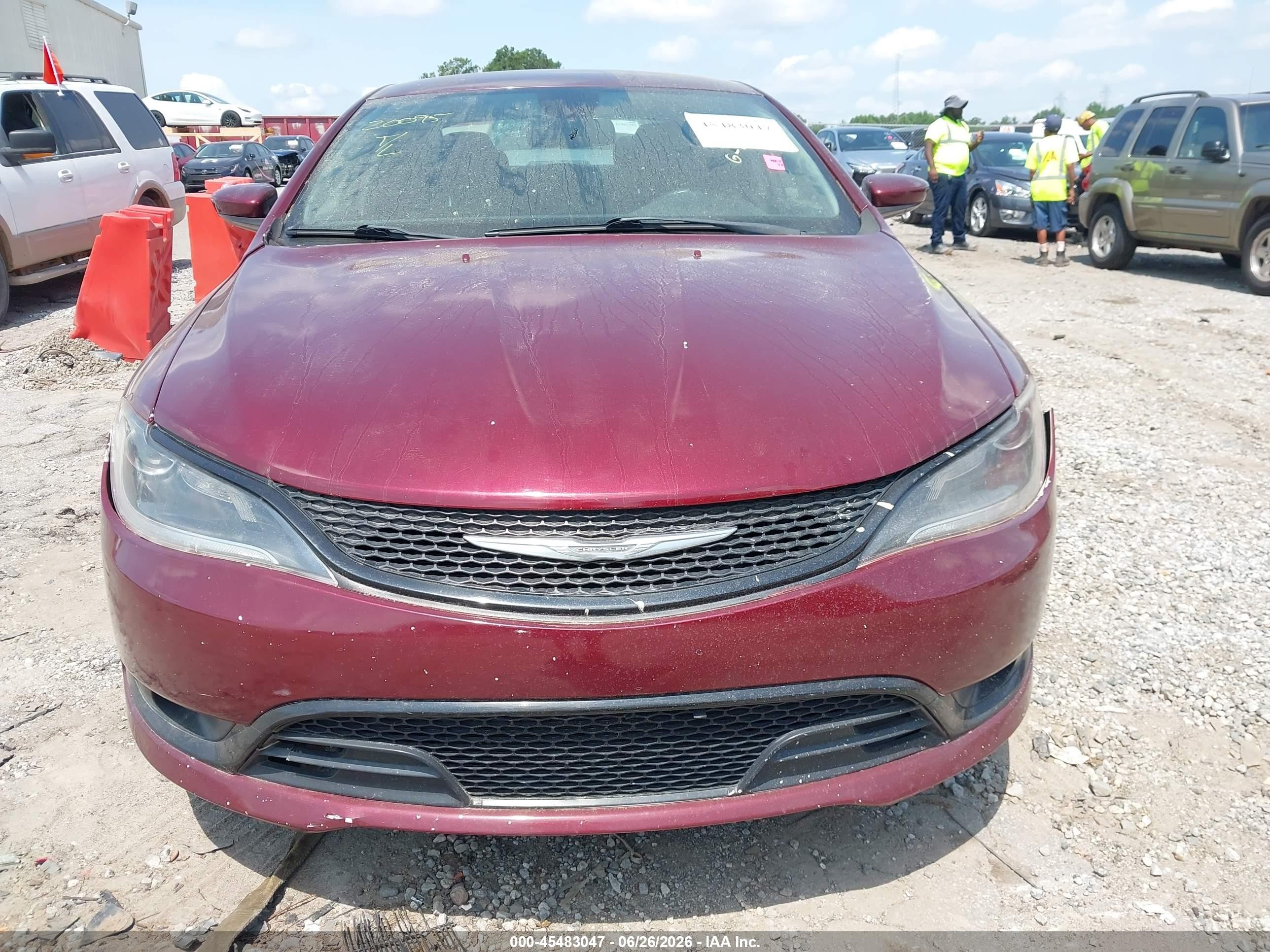 2015 Chrysler 200 Limited Maroon vin: 1C3CCCAB0FN574717