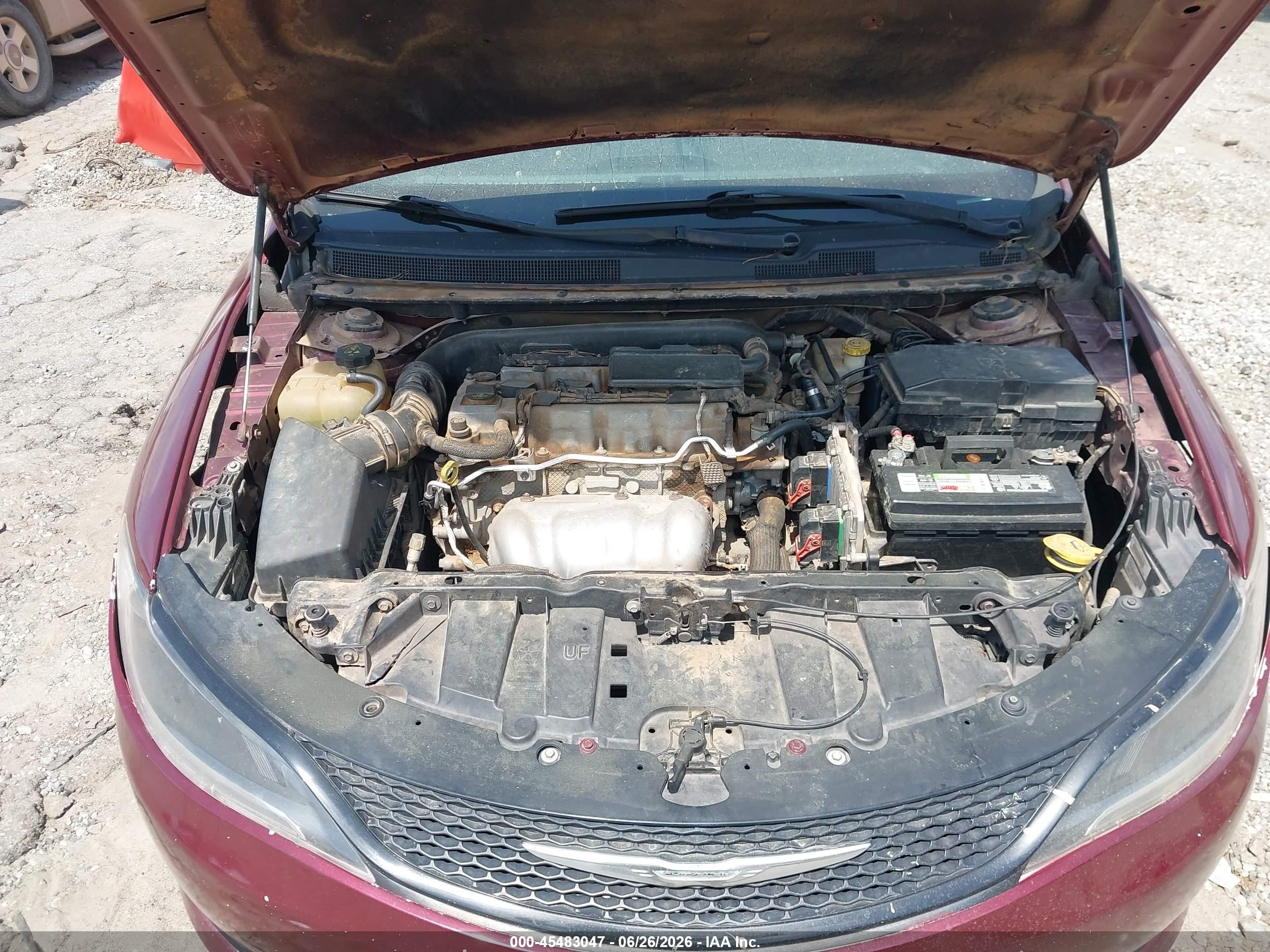 2015 Chrysler 200 Limited Maroon vin: 1C3CCCAB0FN574717