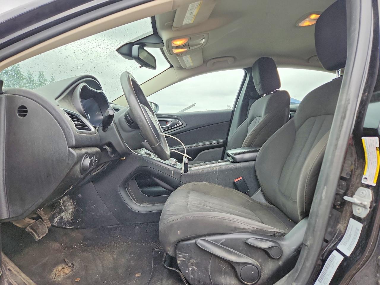 2015 Chrysler 200 Limited Black vin: 1C3CCCAB0FN577116