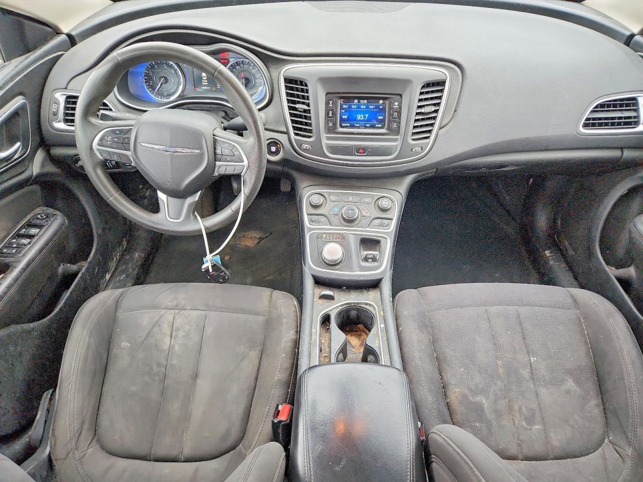 2015 Chrysler 200 Limited Black vin: 1C3CCCAB0FN577116