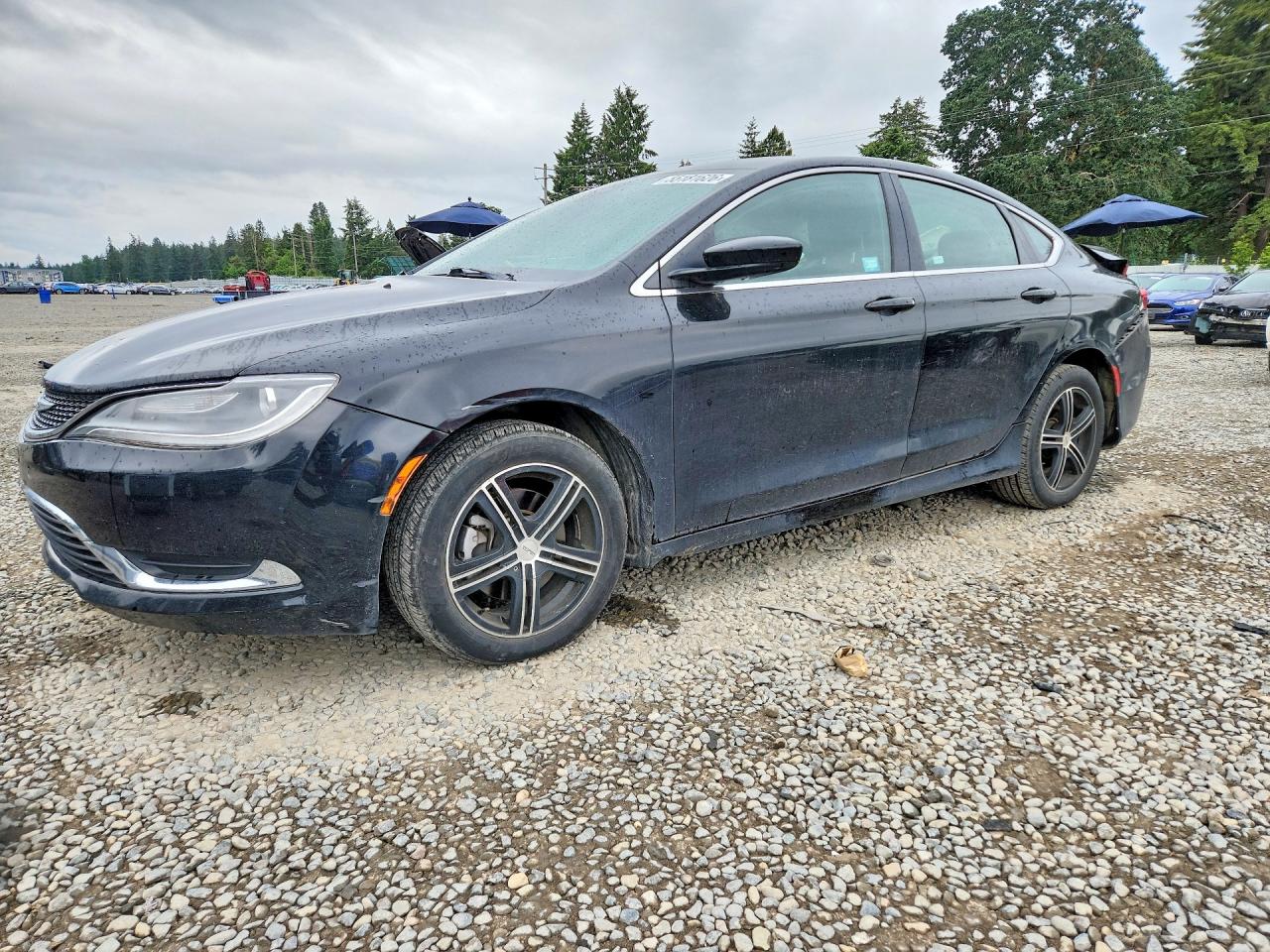 2015 Chrysler 200 Limited Black vin: 1C3CCCAB0FN577116