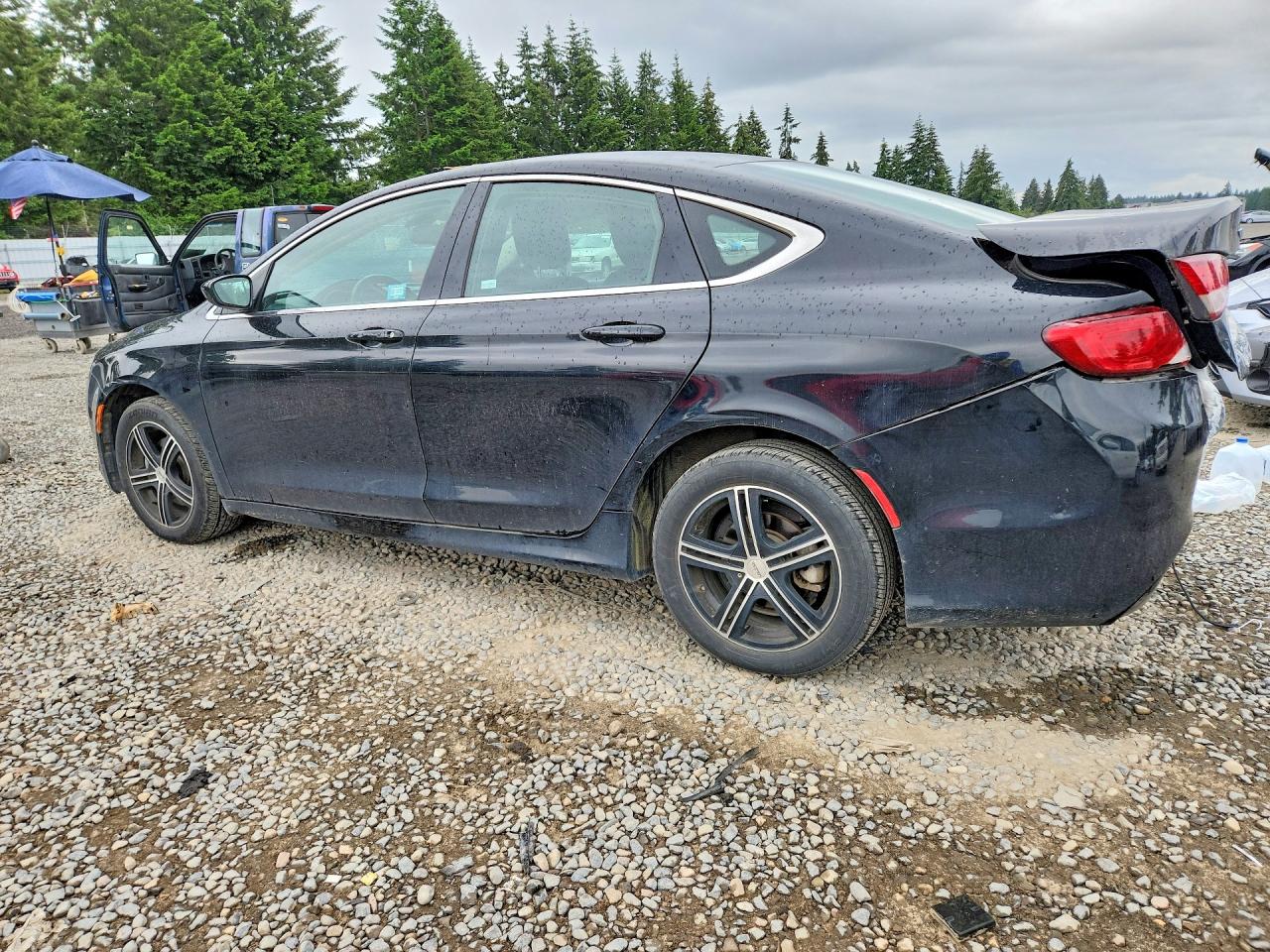 2015 Chrysler 200 Limited Black vin: 1C3CCCAB0FN577116