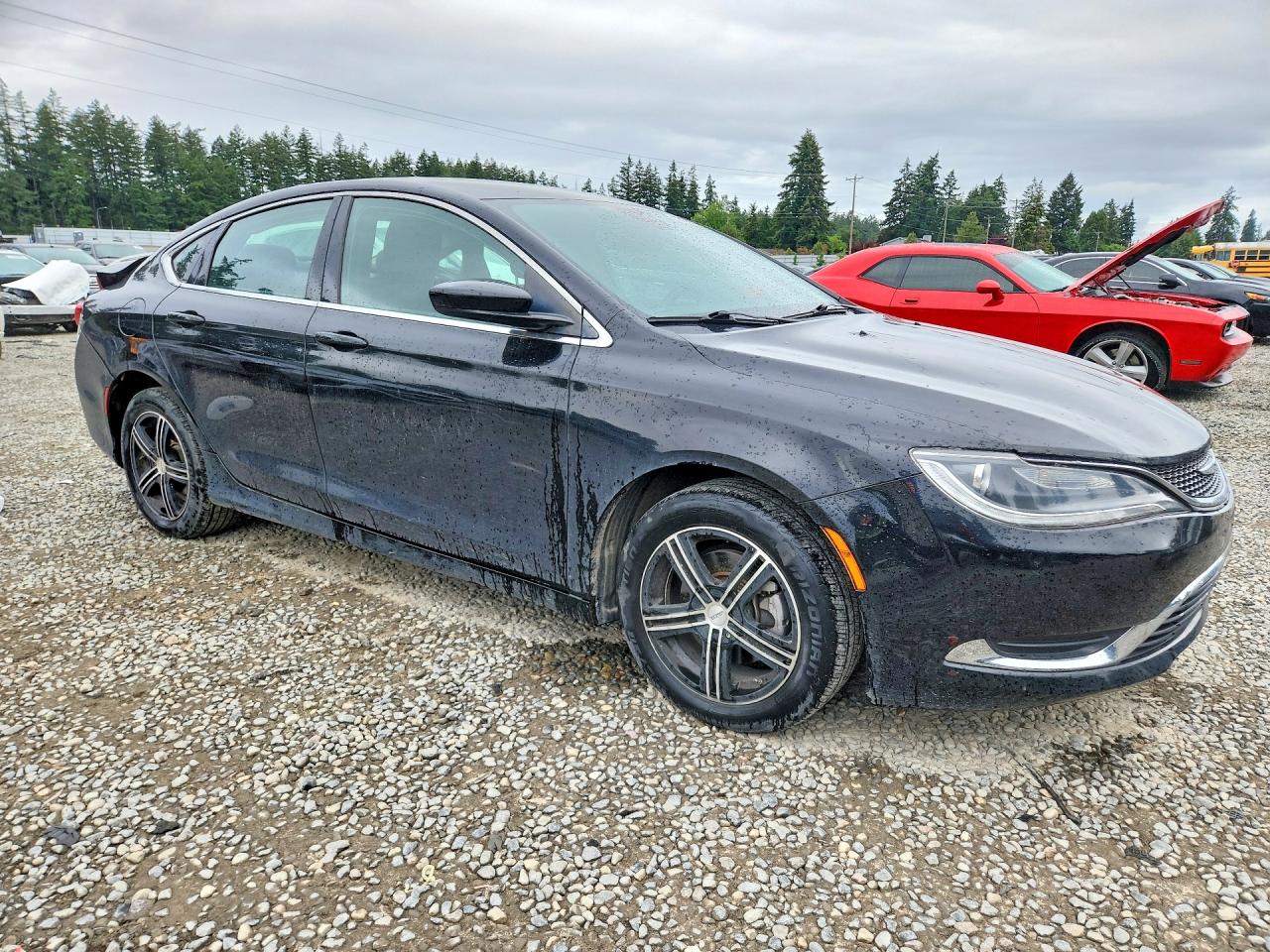 2015 Chrysler 200 Limited Black vin: 1C3CCCAB0FN577116
