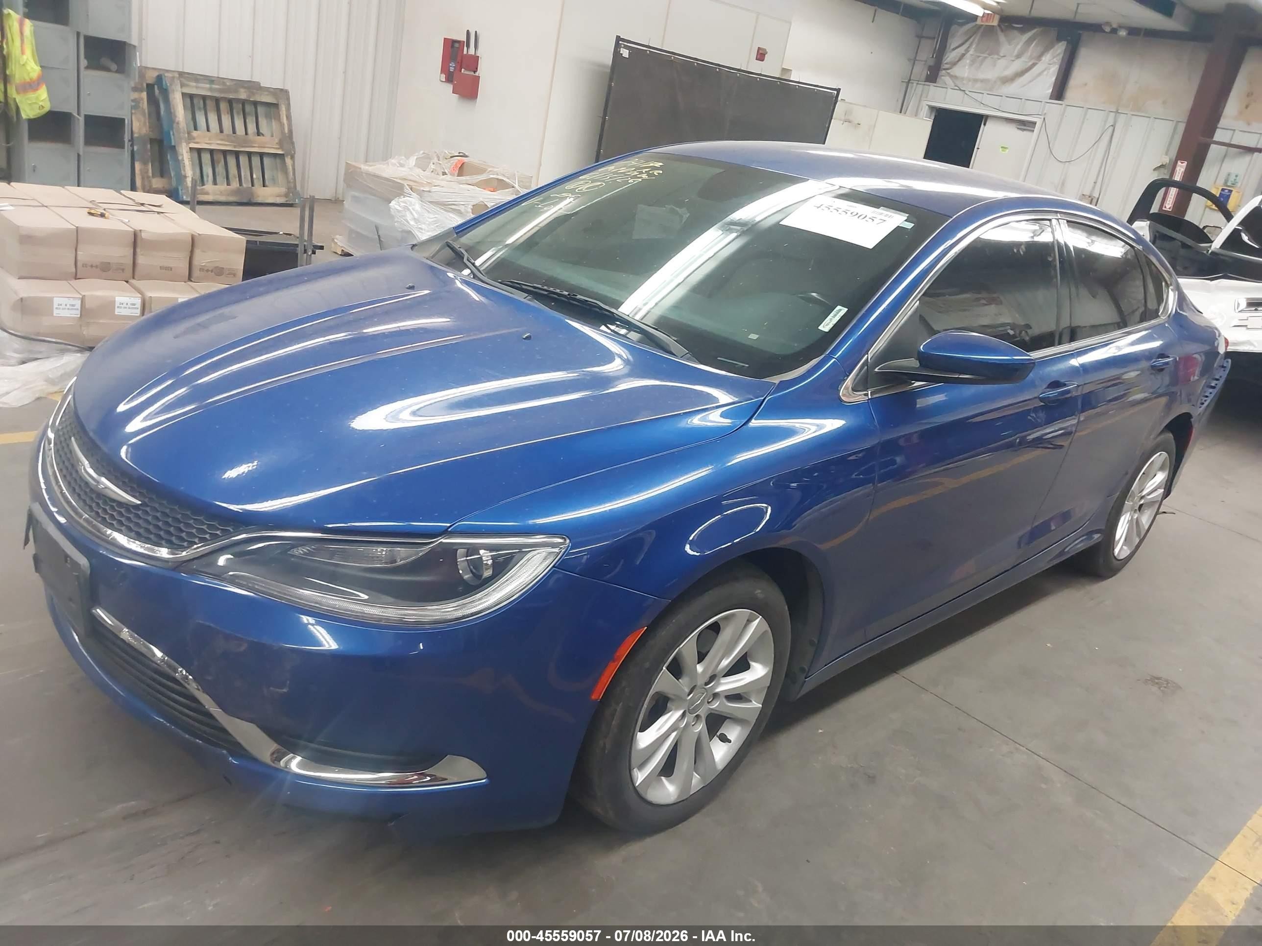 2015 Chrysler 200 Limited Blue vin: 1C3CCCAB0FN589606
