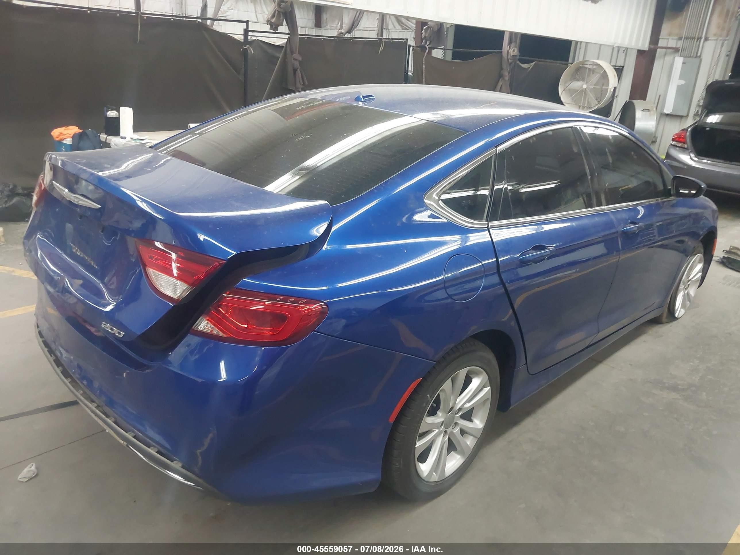 2015 Chrysler 200 Limited Blue vin: 1C3CCCAB0FN589606