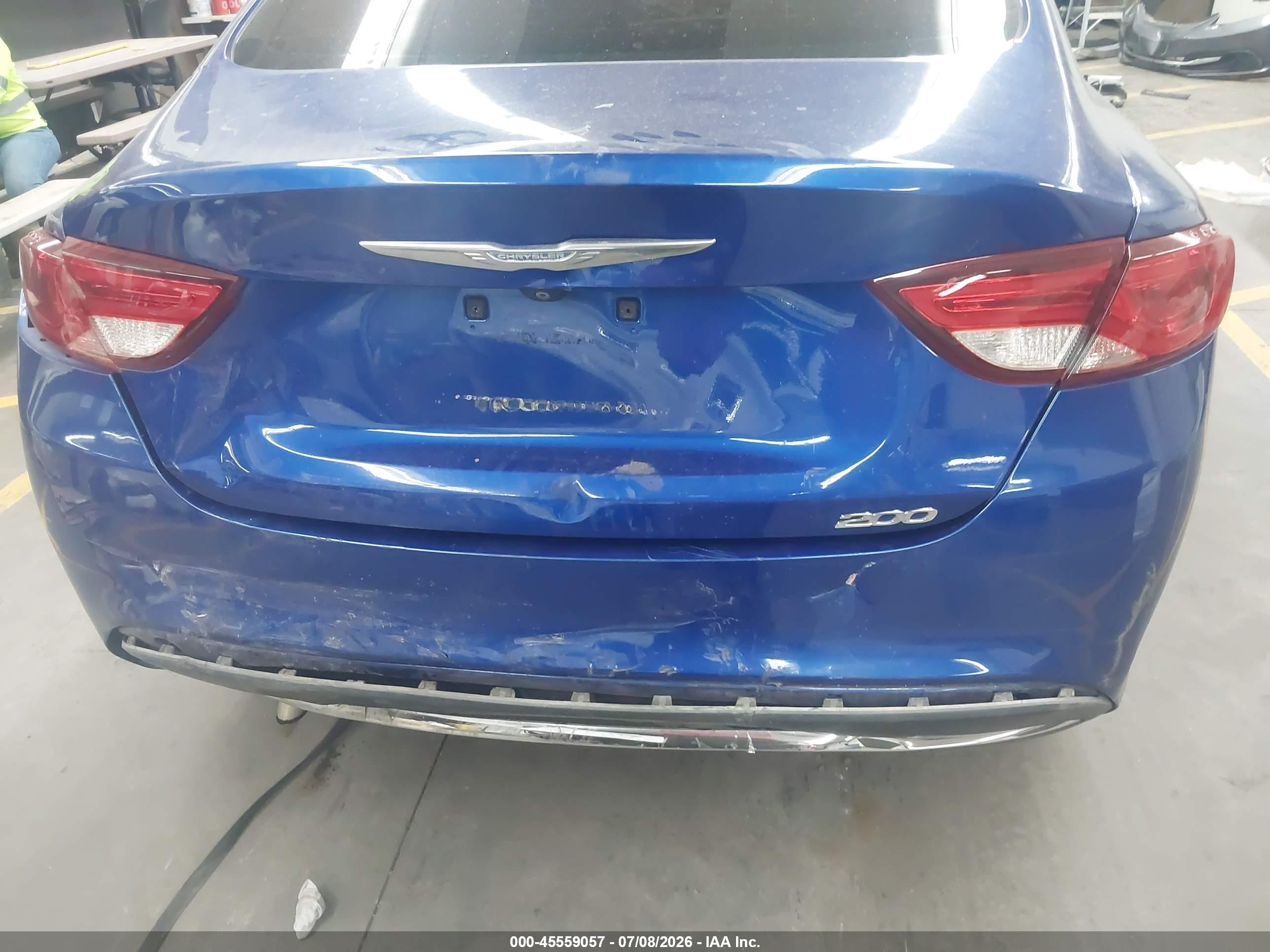 2015 Chrysler 200 Limited Blue vin: 1C3CCCAB0FN589606