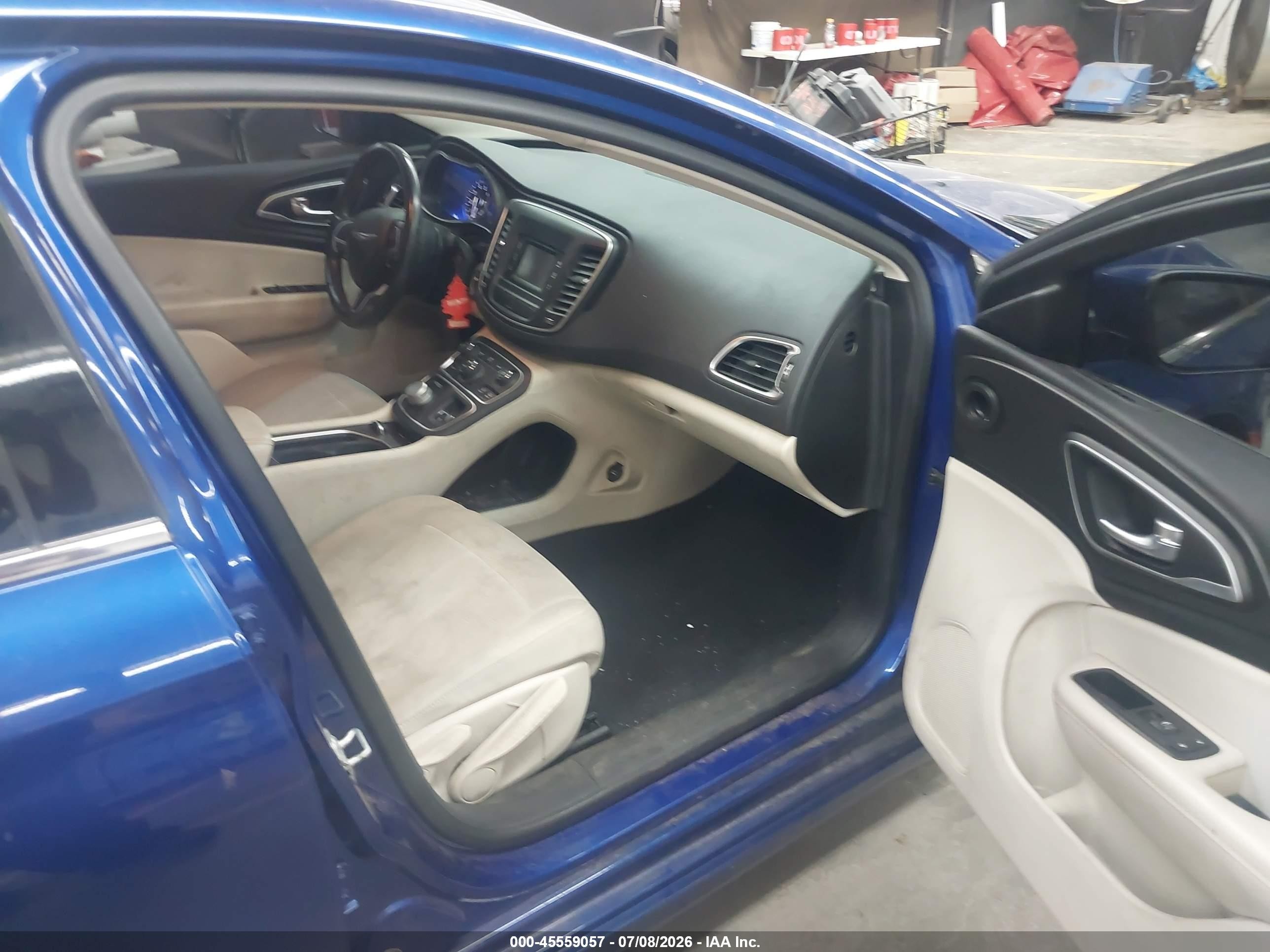 2015 Chrysler 200 Limited Blue vin: 1C3CCCAB0FN589606