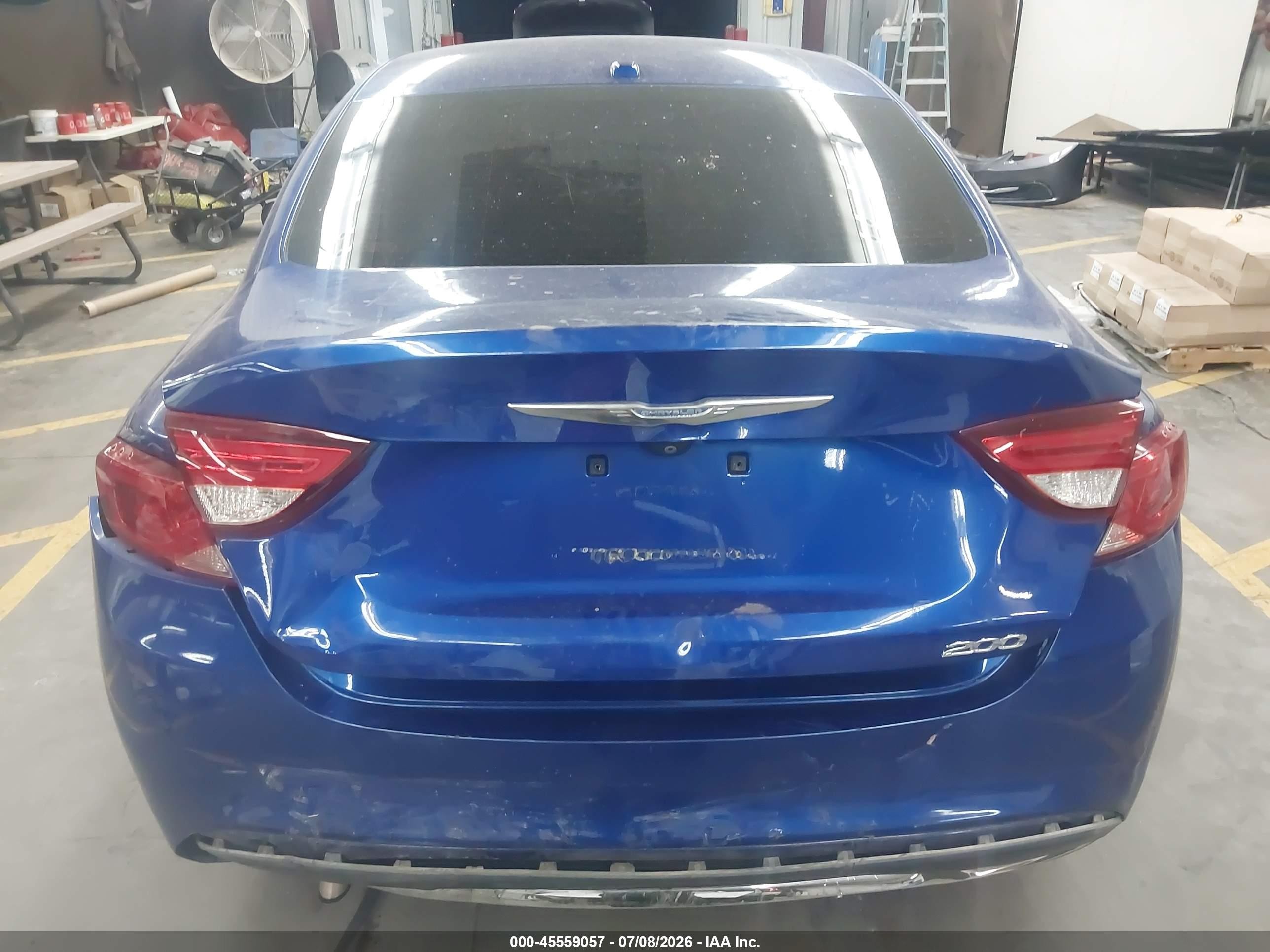 2015 Chrysler 200 Limited Blue vin: 1C3CCCAB0FN589606